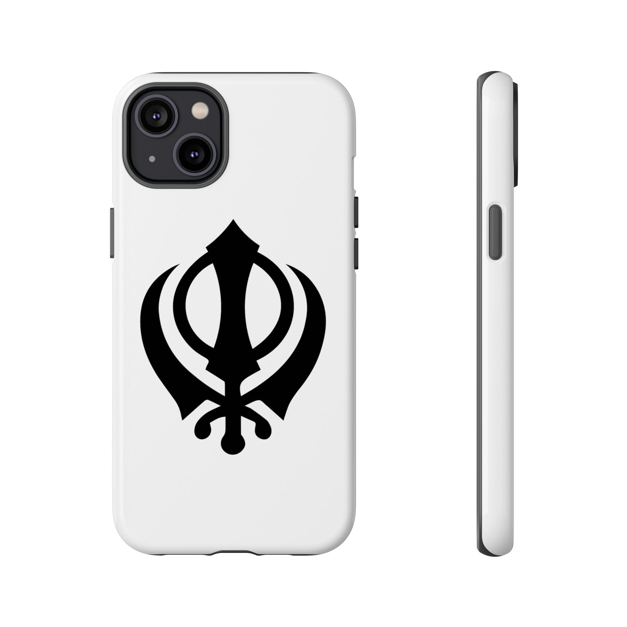 Sikh Khanda Phone Case • White