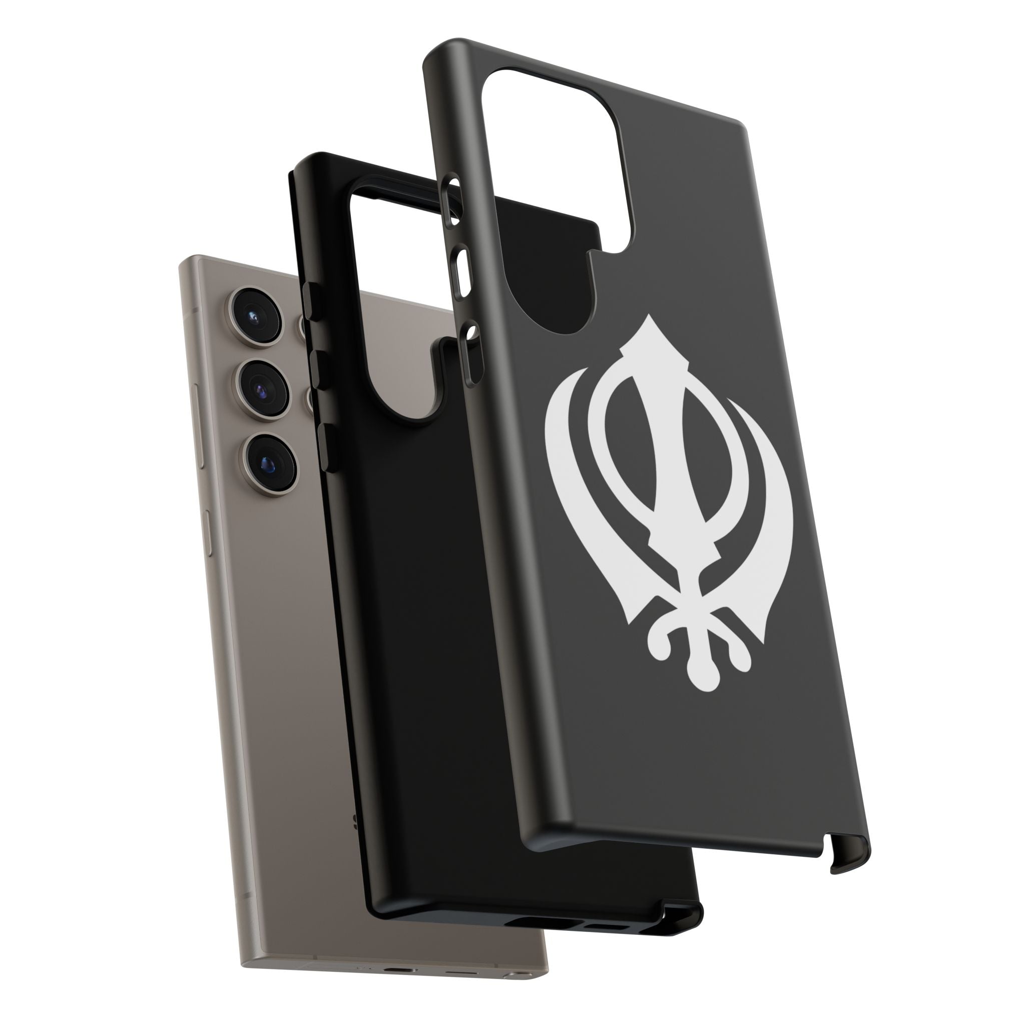 Sikh Khanda Phone Case • Black