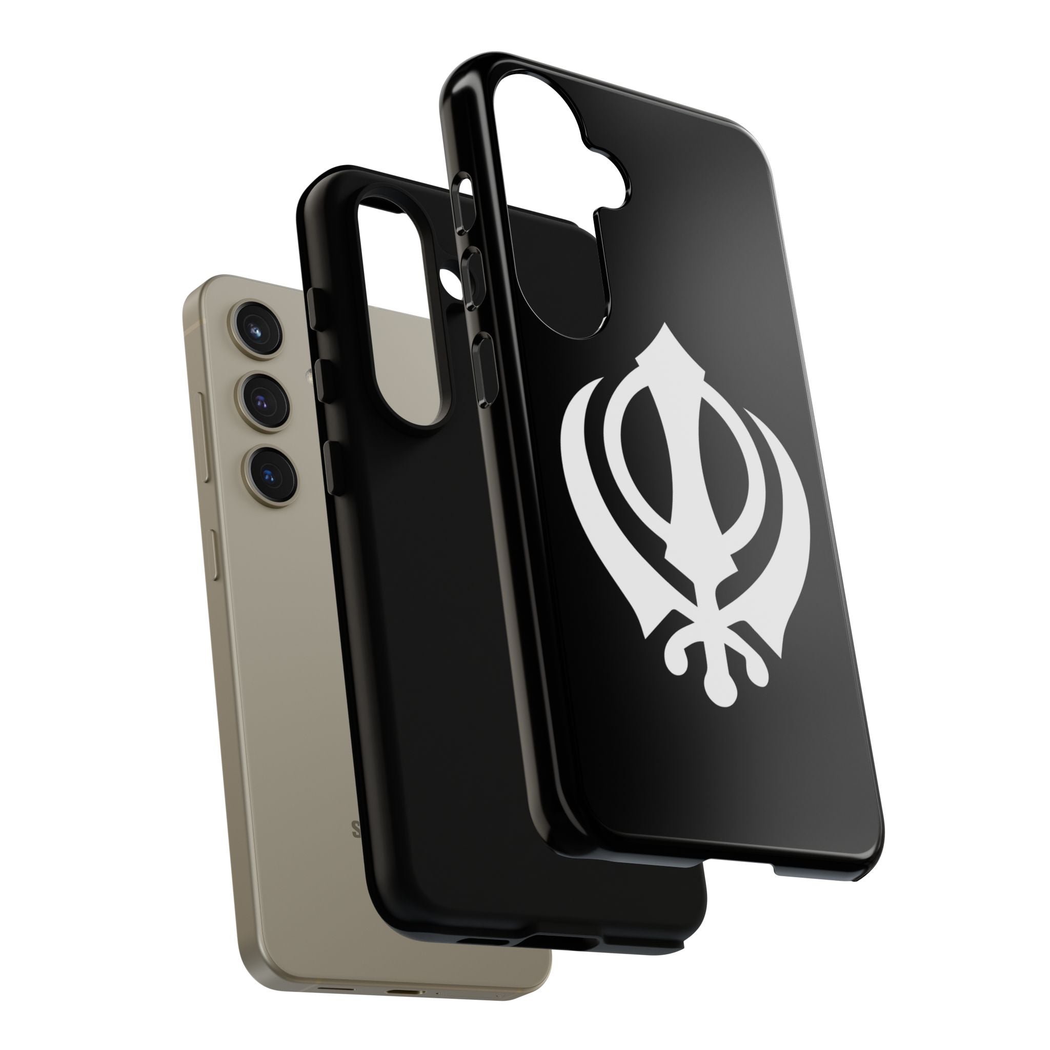 Sikh Khanda Phone Case • Black
