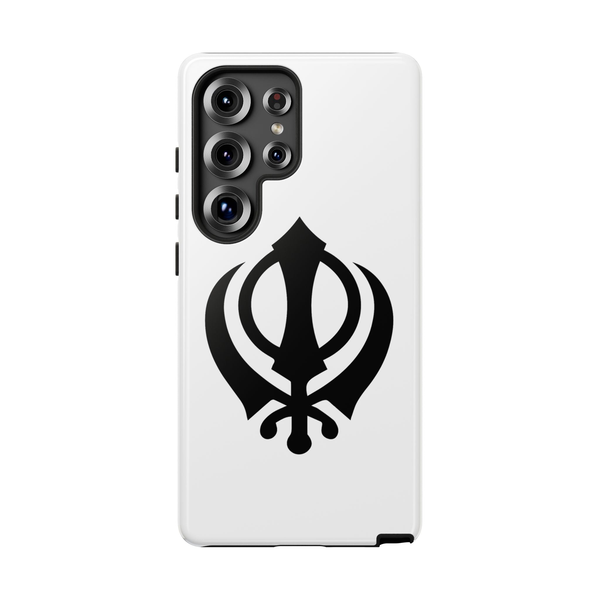 Sikh Khanda Phone Case • White