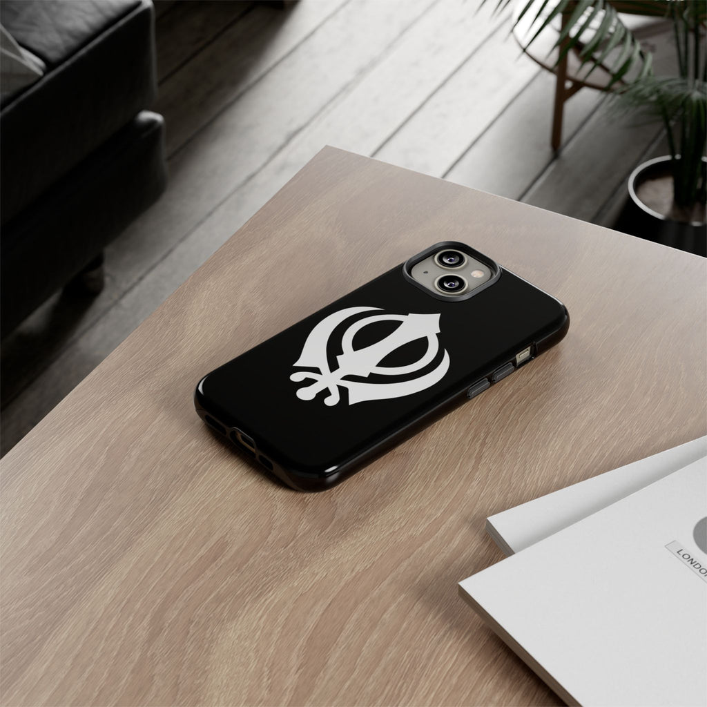 Sikh Khanda Phone Case • Black