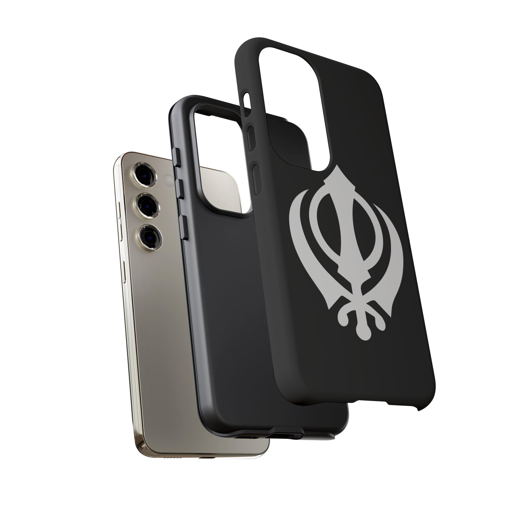 Sikh Khanda Phone Case • Black
