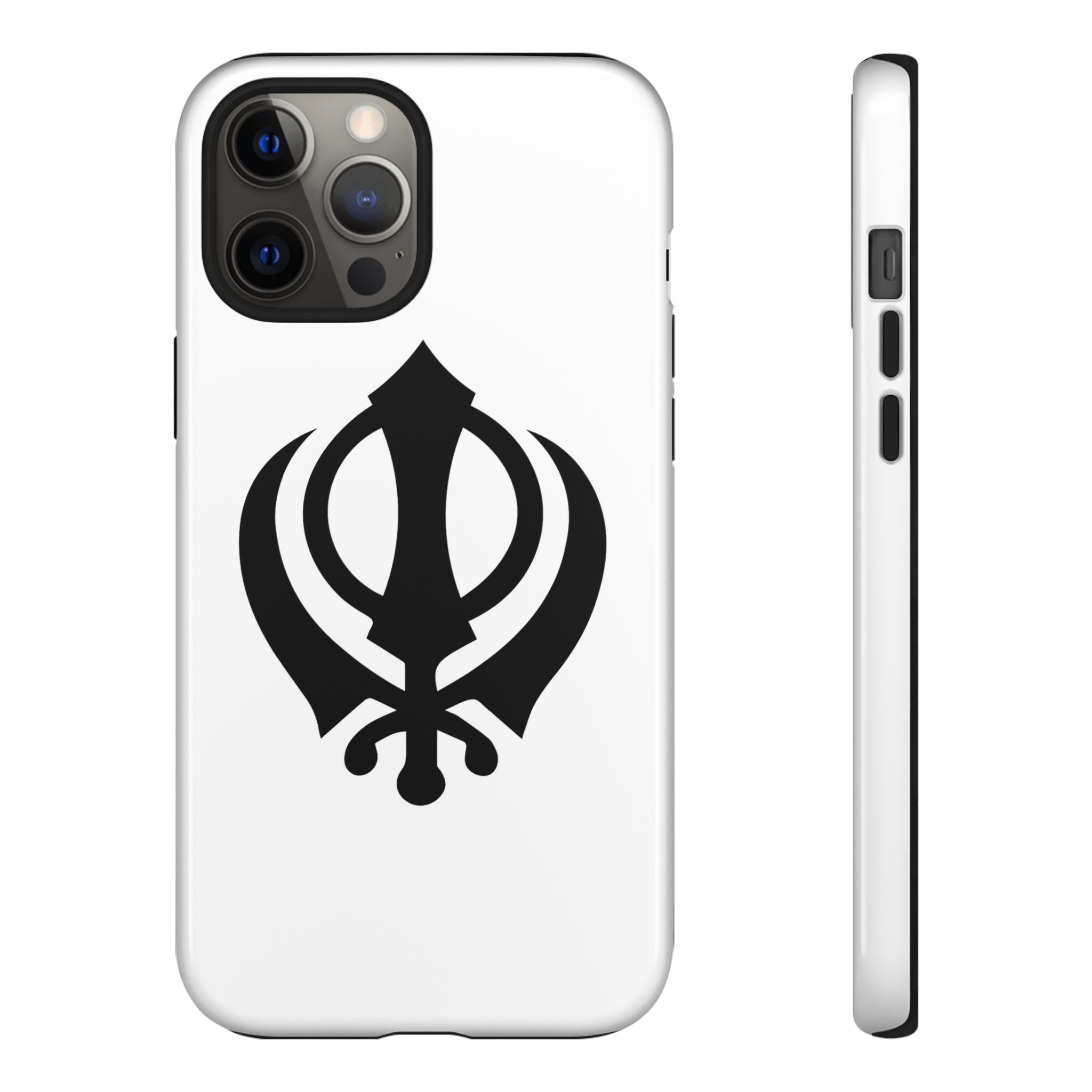 Sikh Khanda Phone Case • White