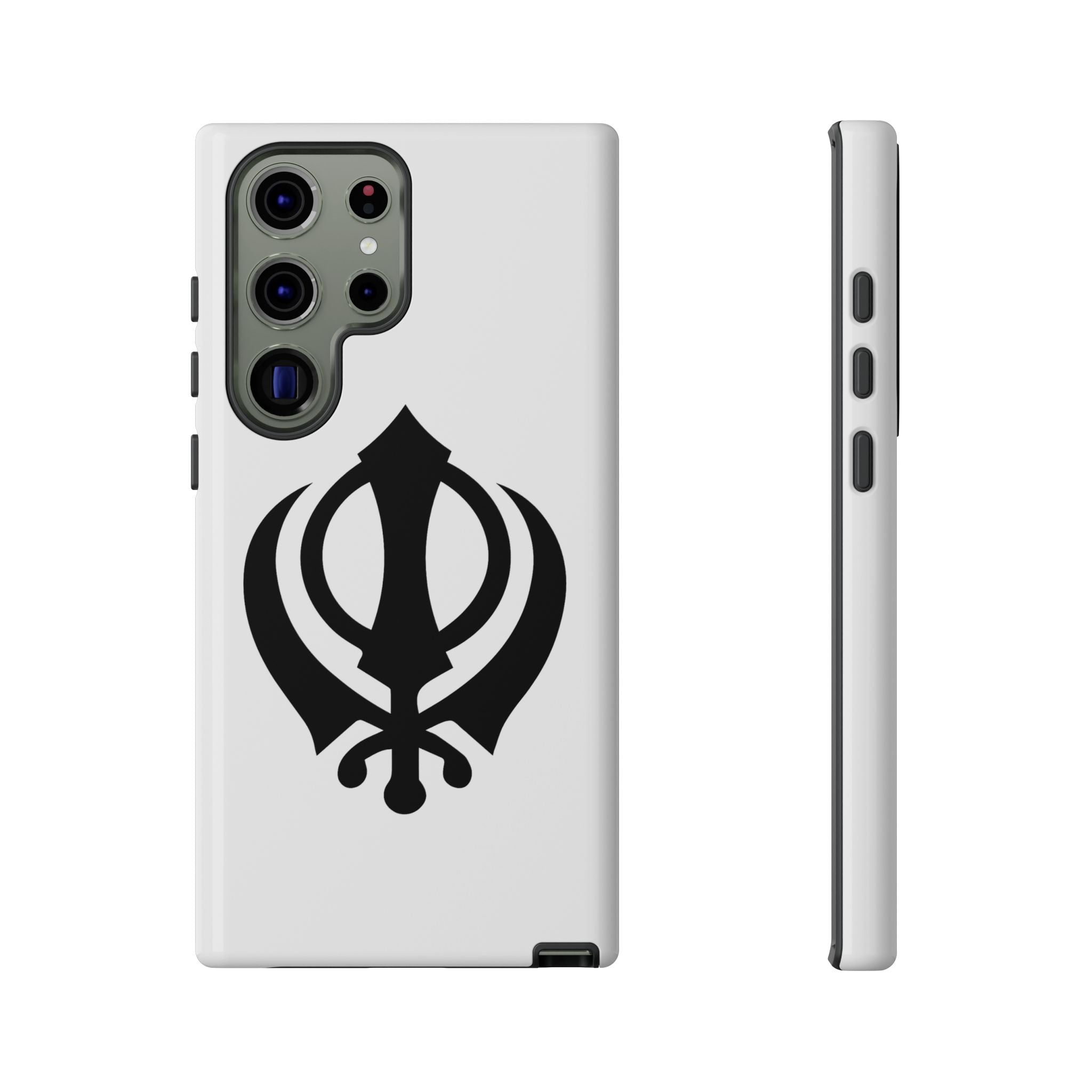 Sikh Khanda Phone Case • White