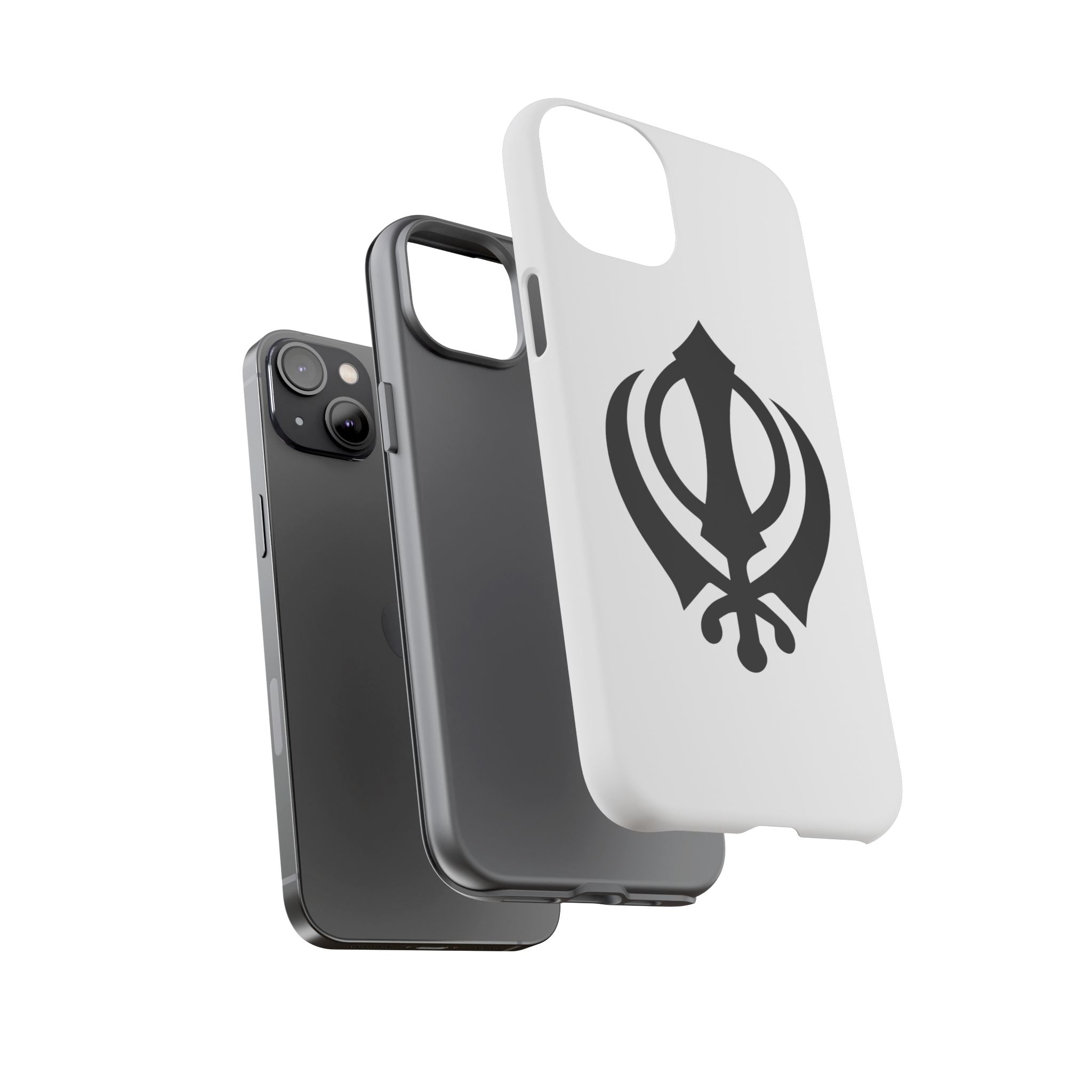 Sikh Khanda Phone Case • White