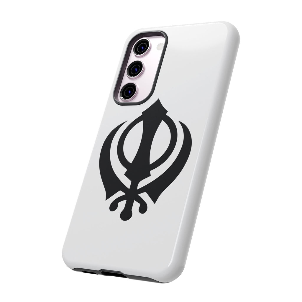 Sikh Khanda Phone Case • White