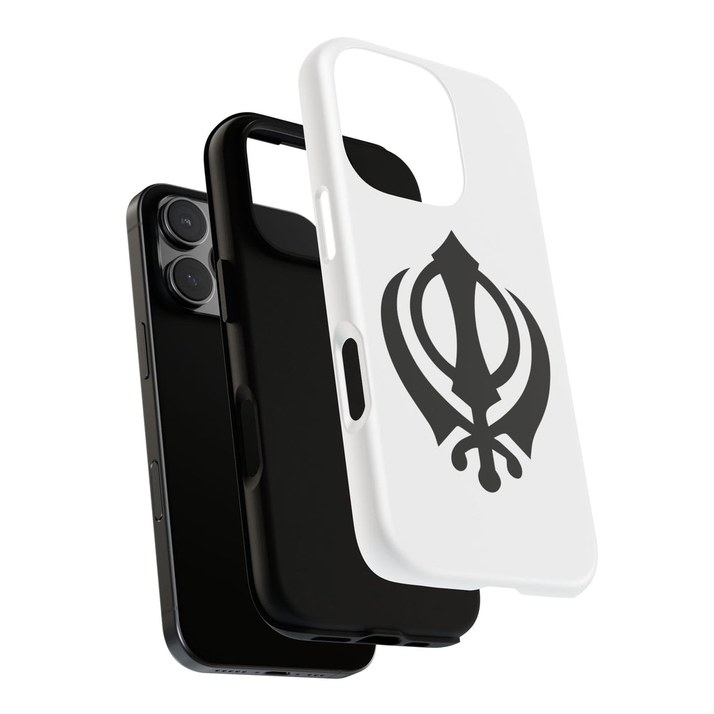 Sikh Khanda Phone Case • White
