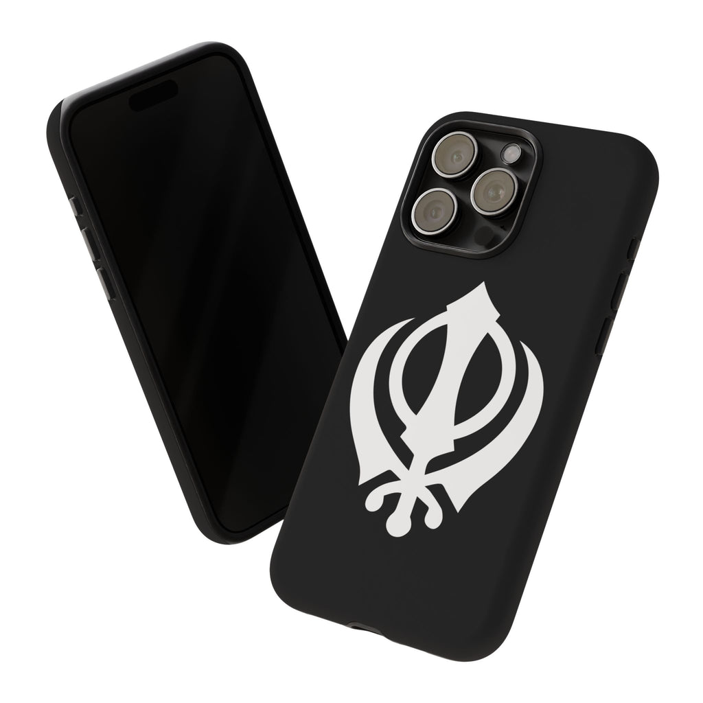 Sikh Khanda Phone Case • Black