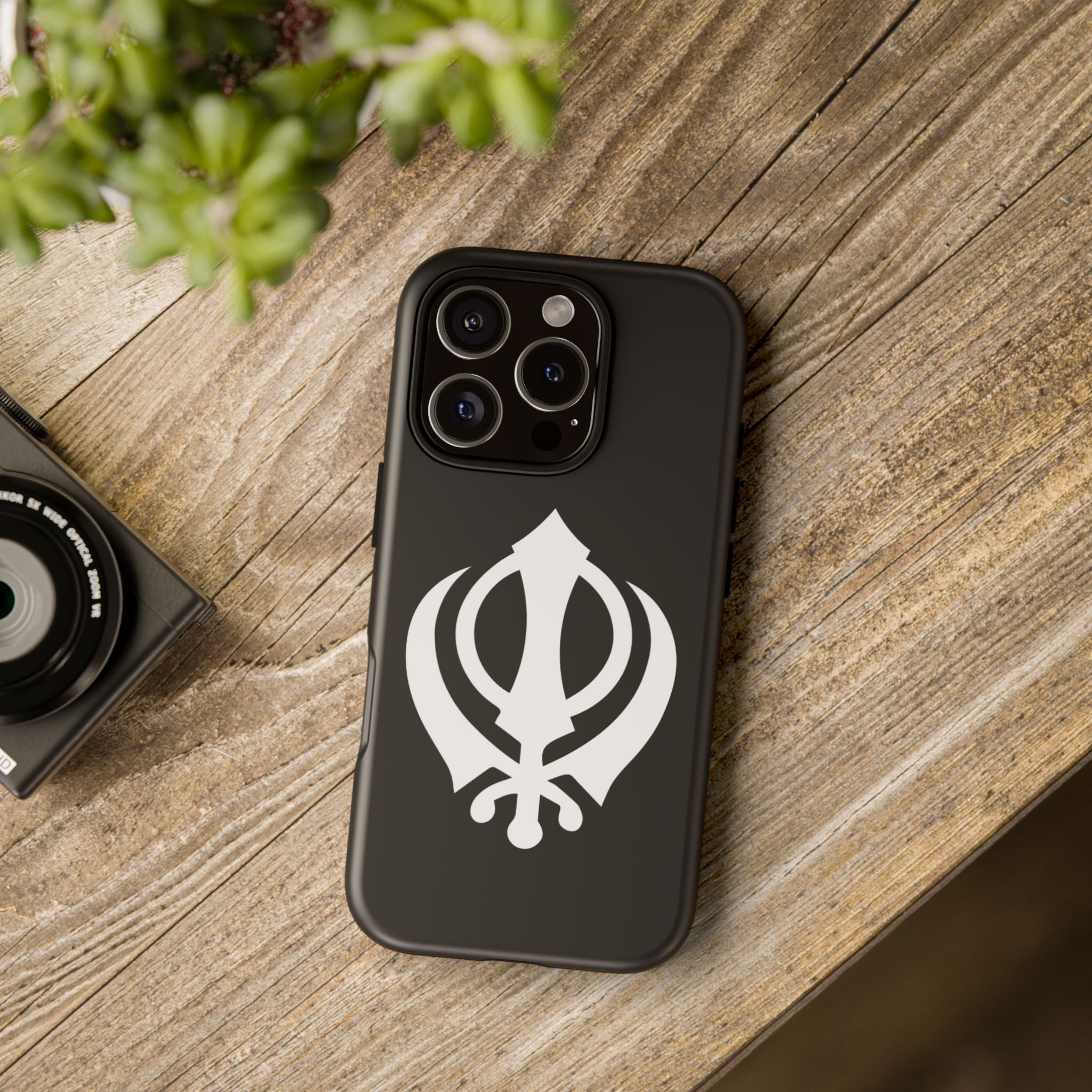 Sikh Khanda Phone Case • Black