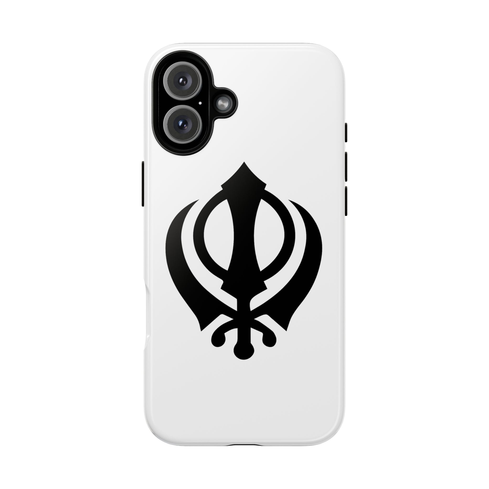 Sikh Khanda Phone Case • White