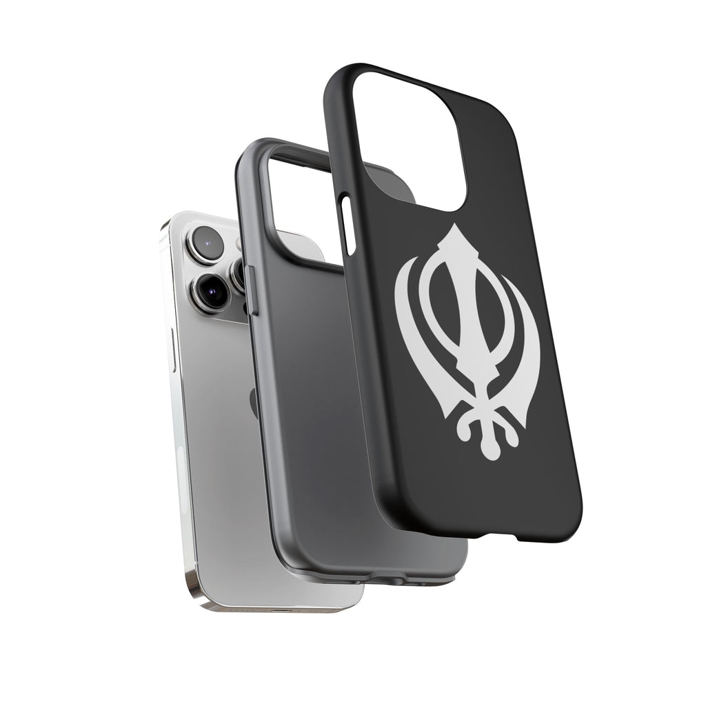 Sikh Khanda Phone Case • Black
