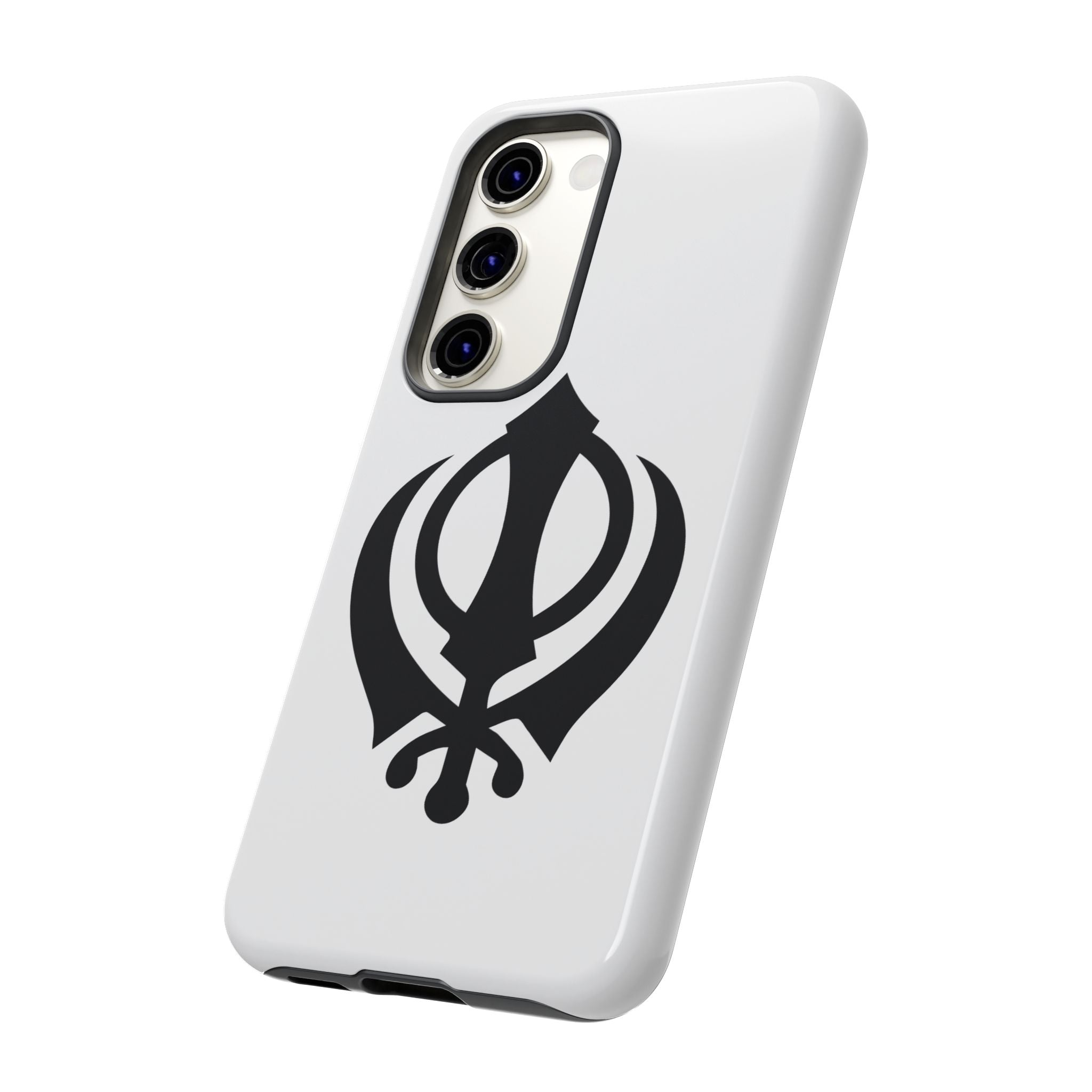 Sikh Khanda Phone Case • White