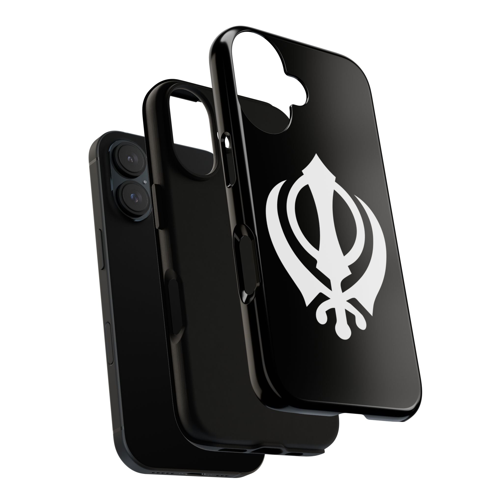 Sikh Khanda Phone Case • Black