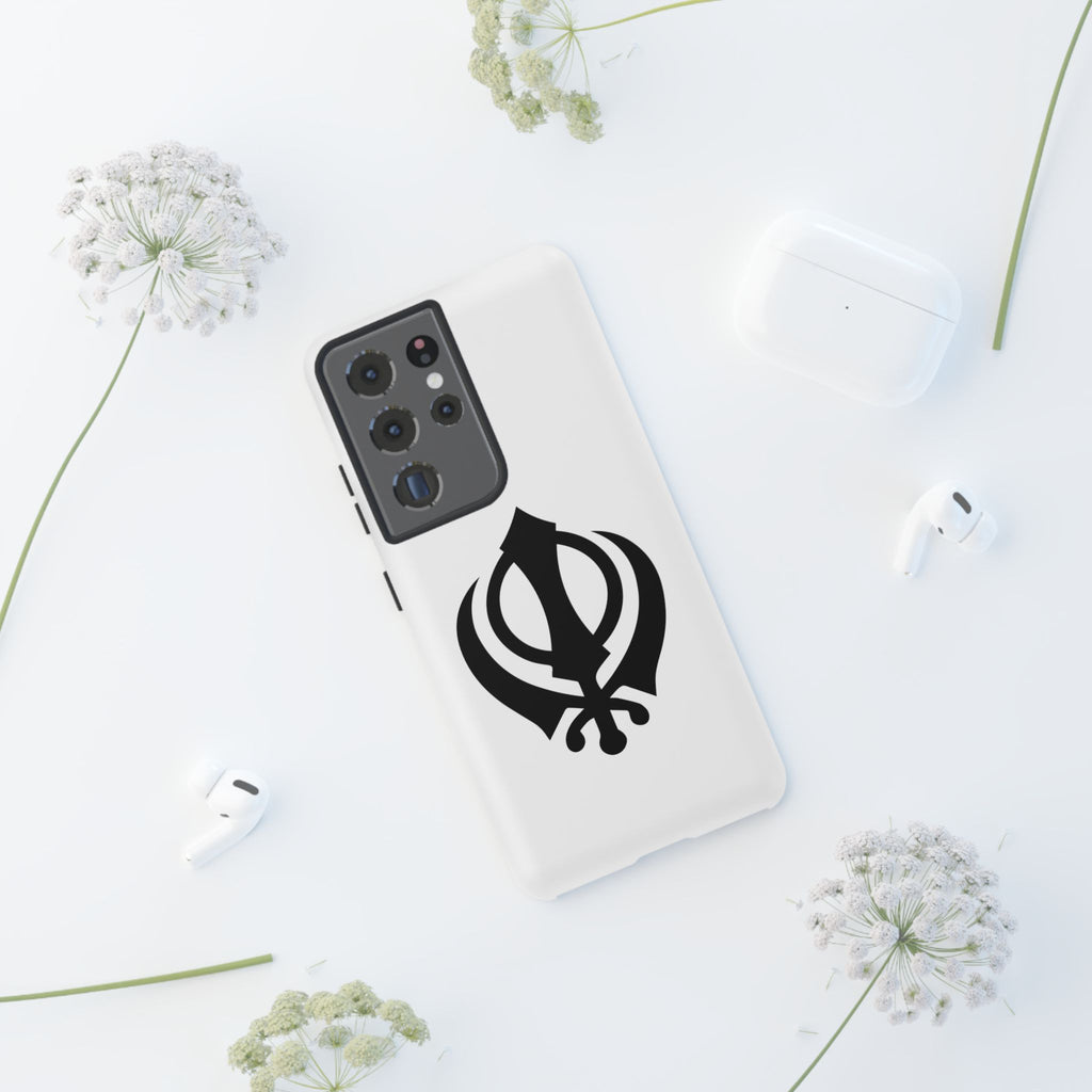 Sikh Khanda Phone Case • White