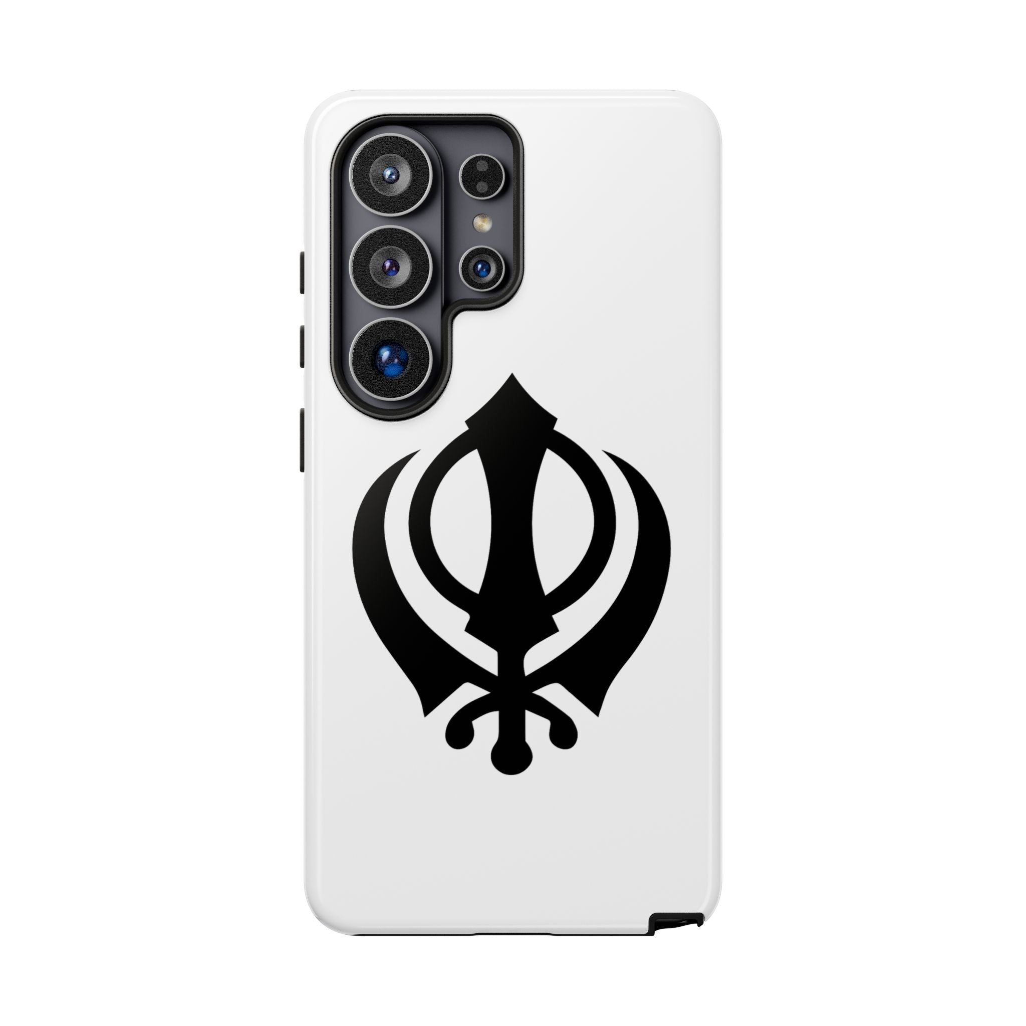 Sikh Khanda Phone Case • White