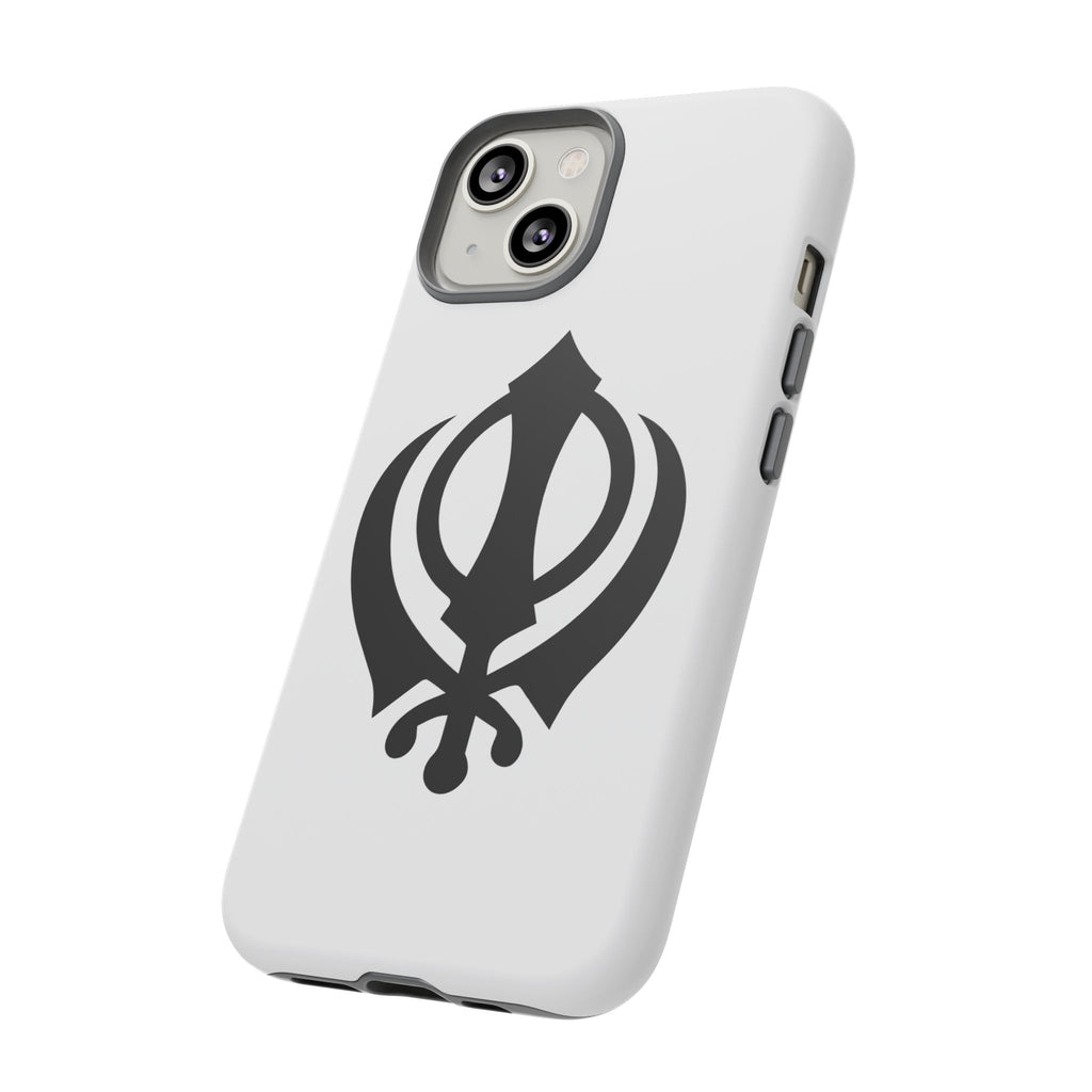 Sikh Khanda Phone Case • White