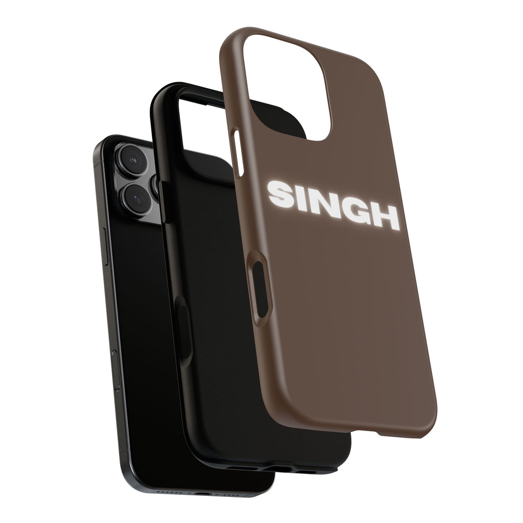 SINGH Phone Case • Brown