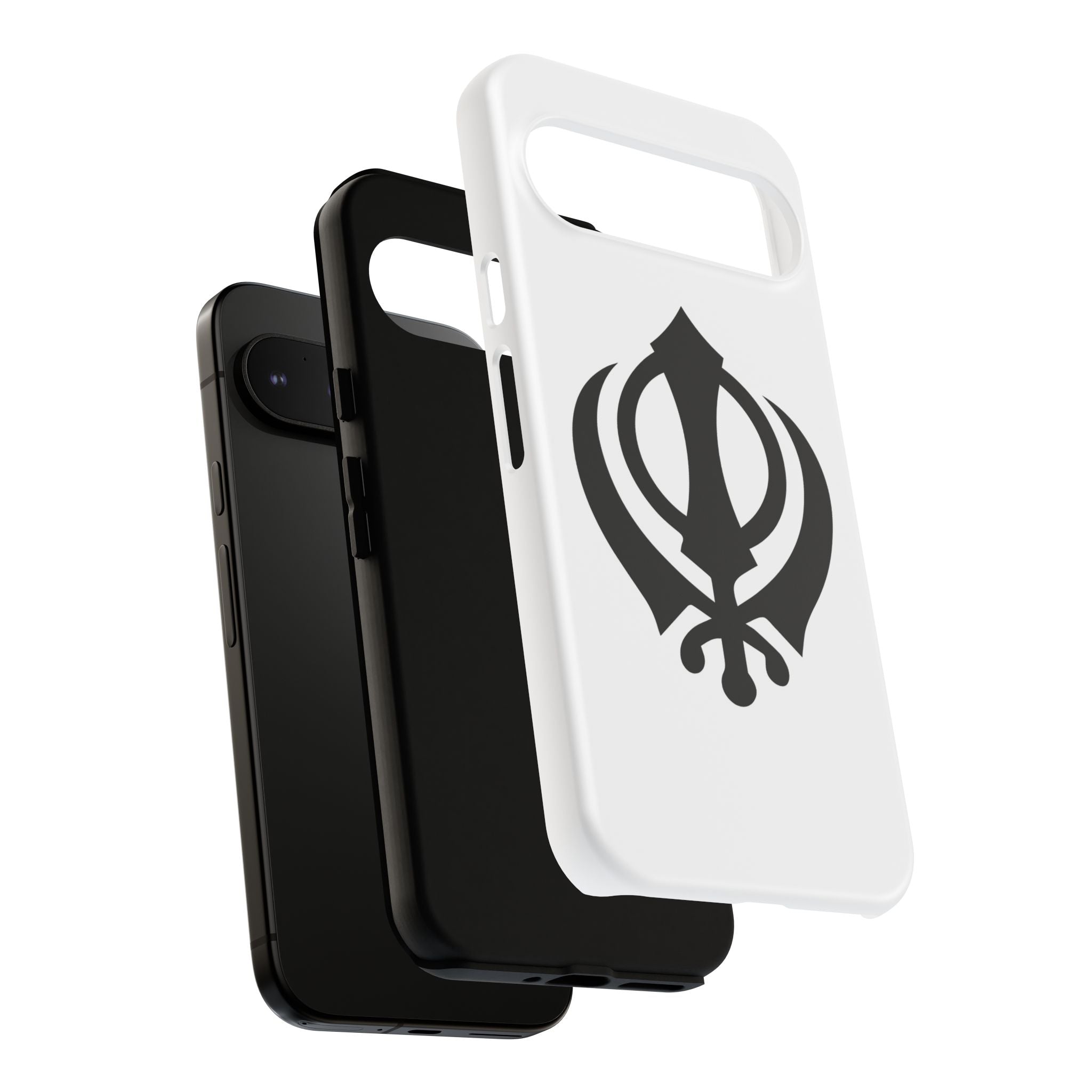 Sikh Khanda Phone Case • White