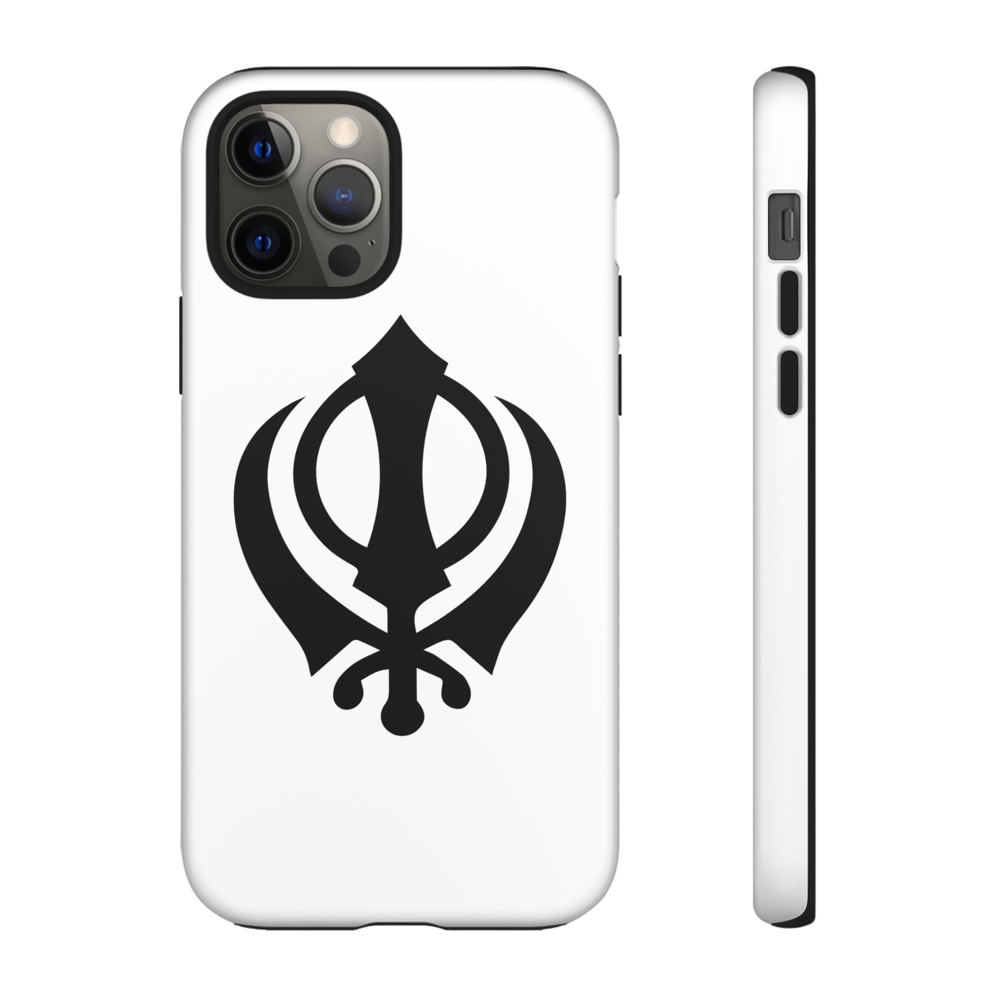 Sikh Khanda Phone Case • White