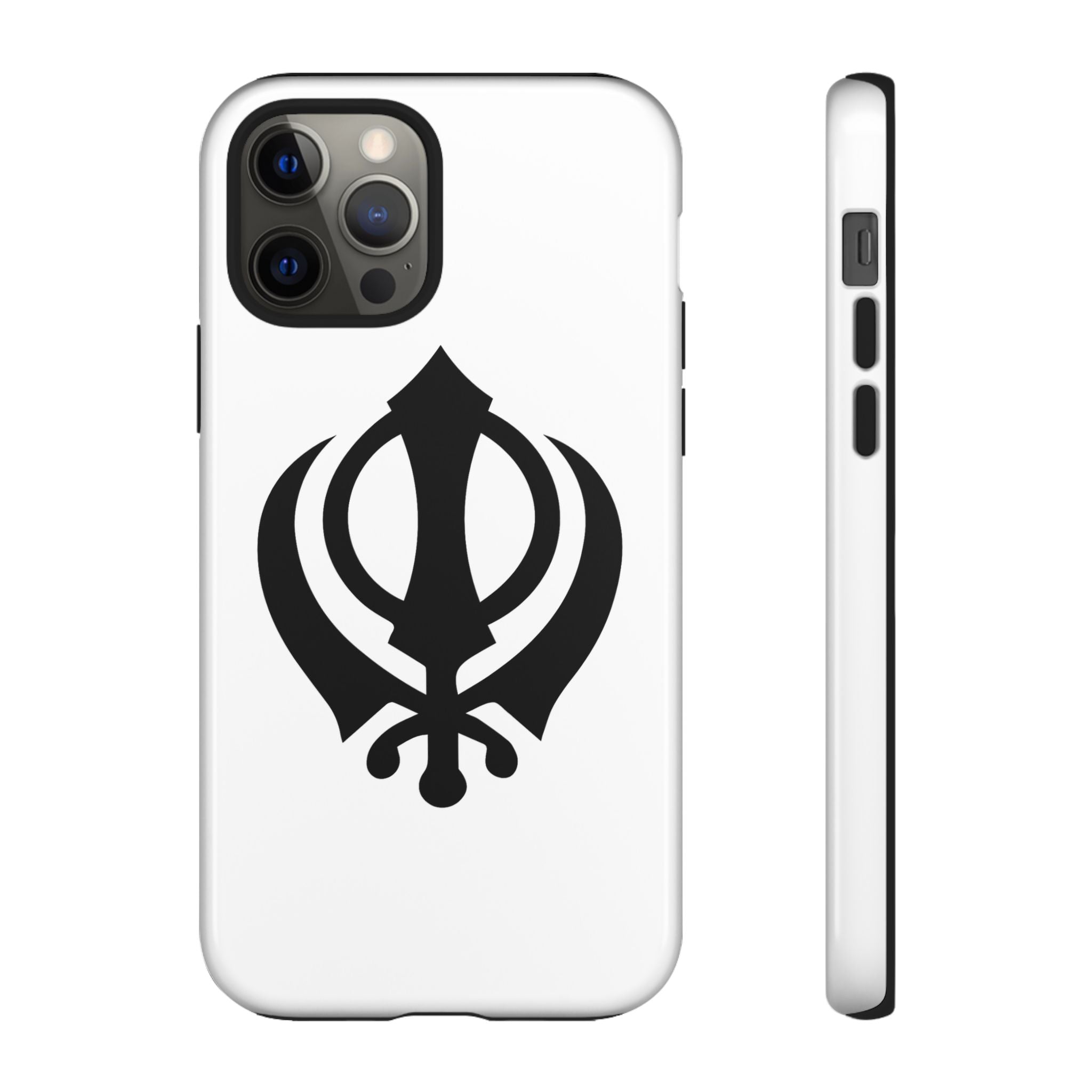 Sikh Khanda Phone Case • White