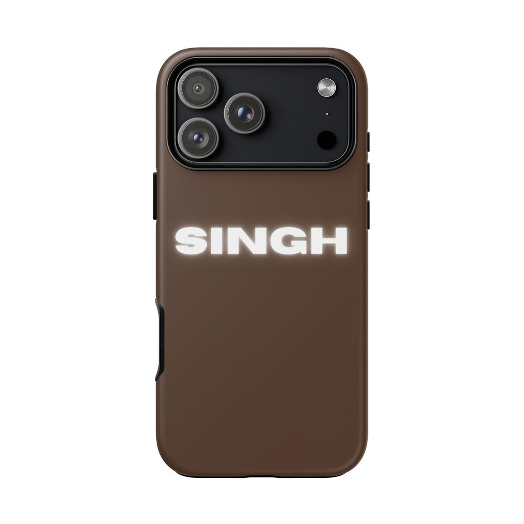 SINGH Phone Case • Brown