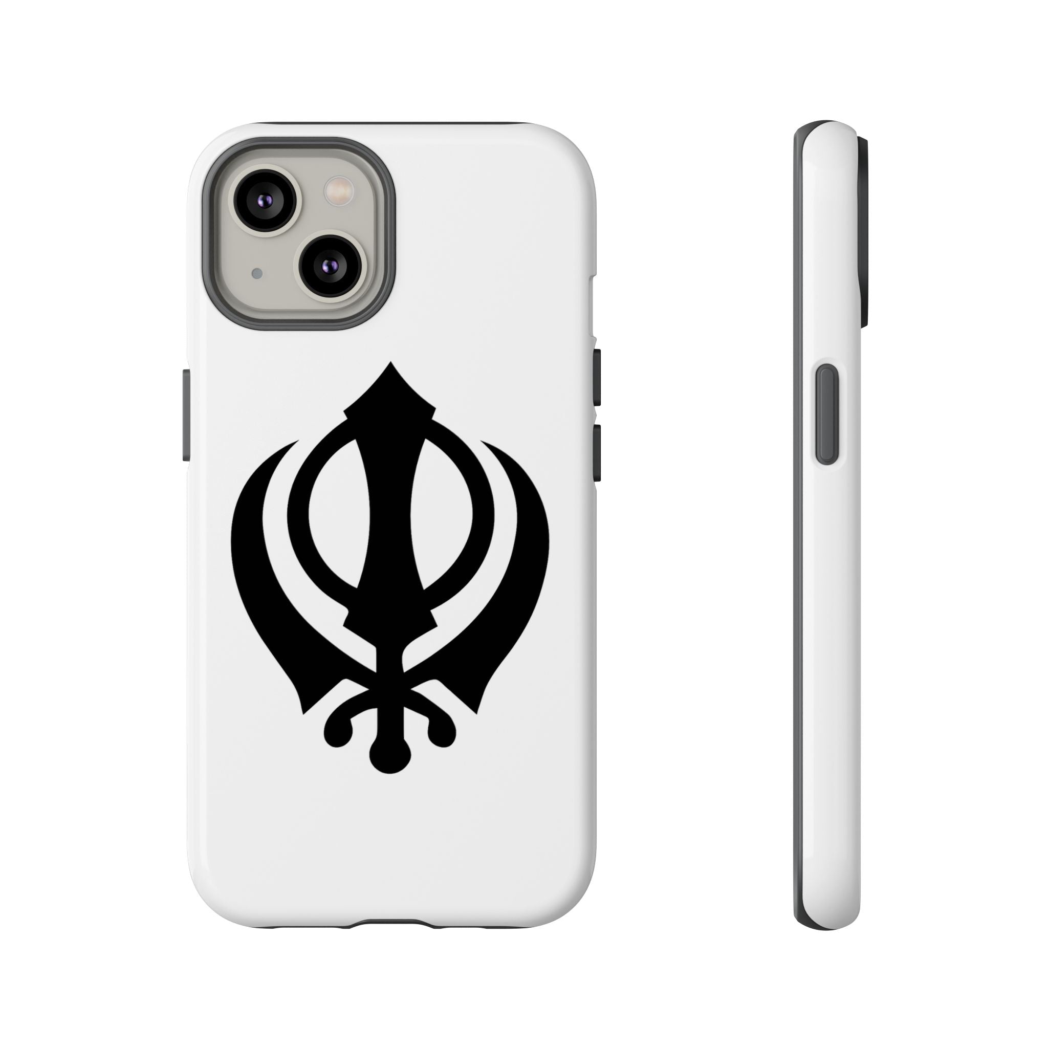 Sikh Khanda Phone Case • White