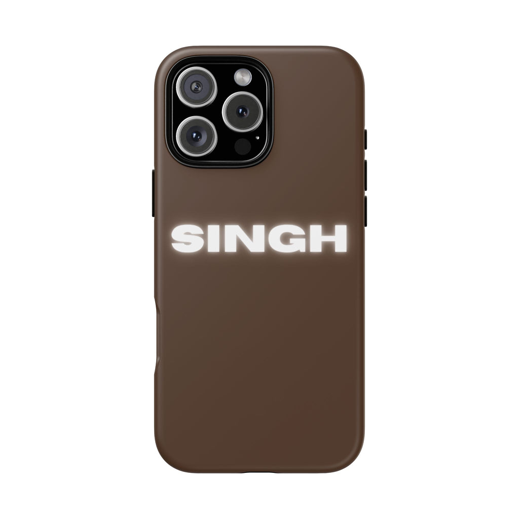 SINGH Phone Case • Brown