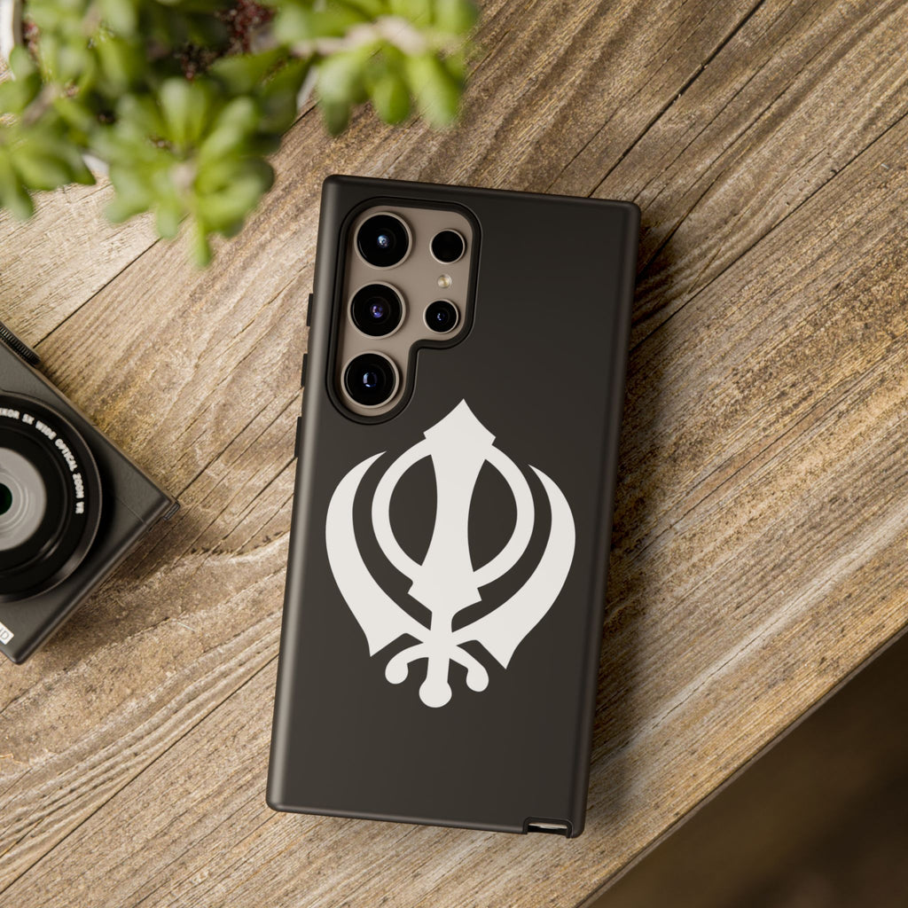 Sikh Khanda Phone Case • Black