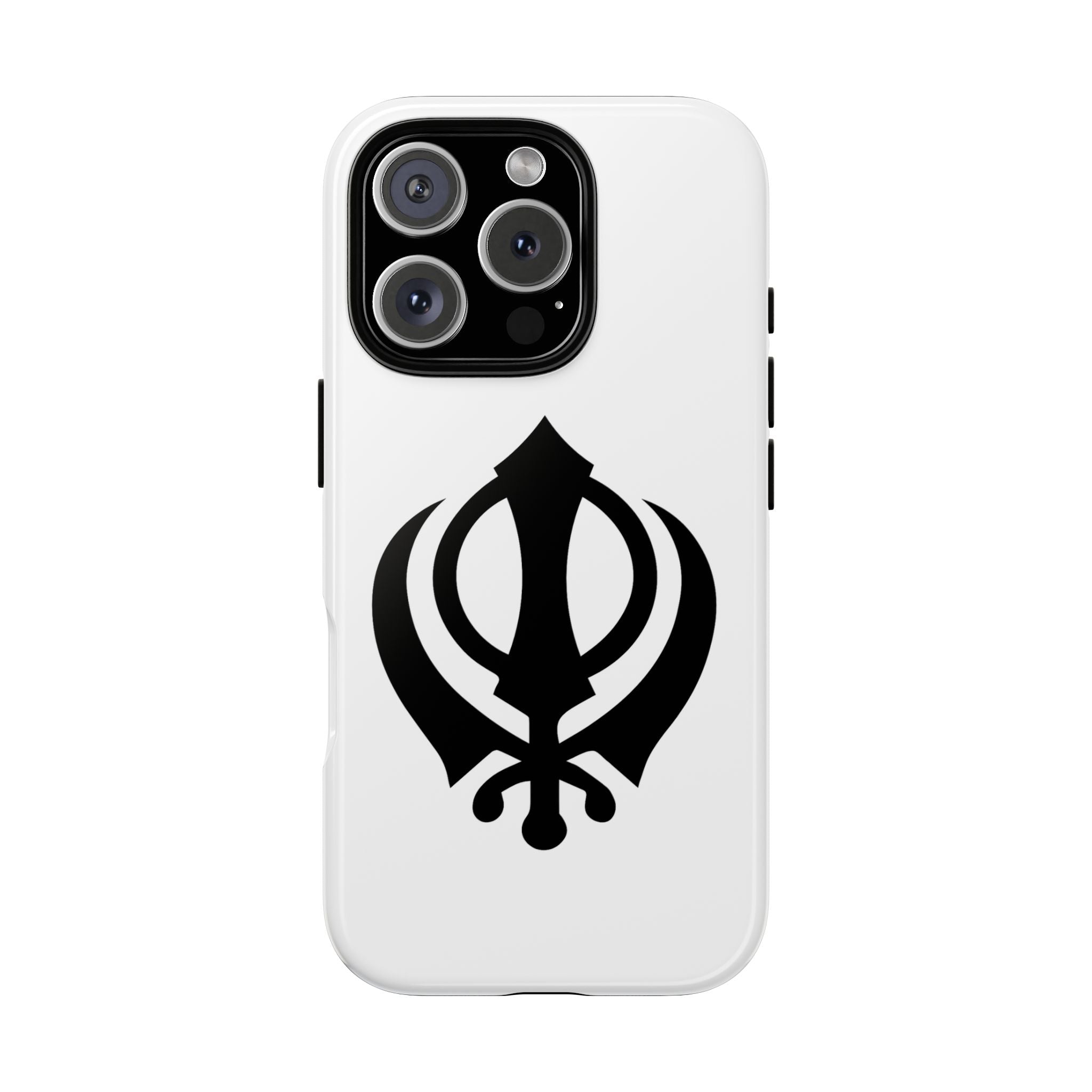 Sikh Khanda Phone Case • White