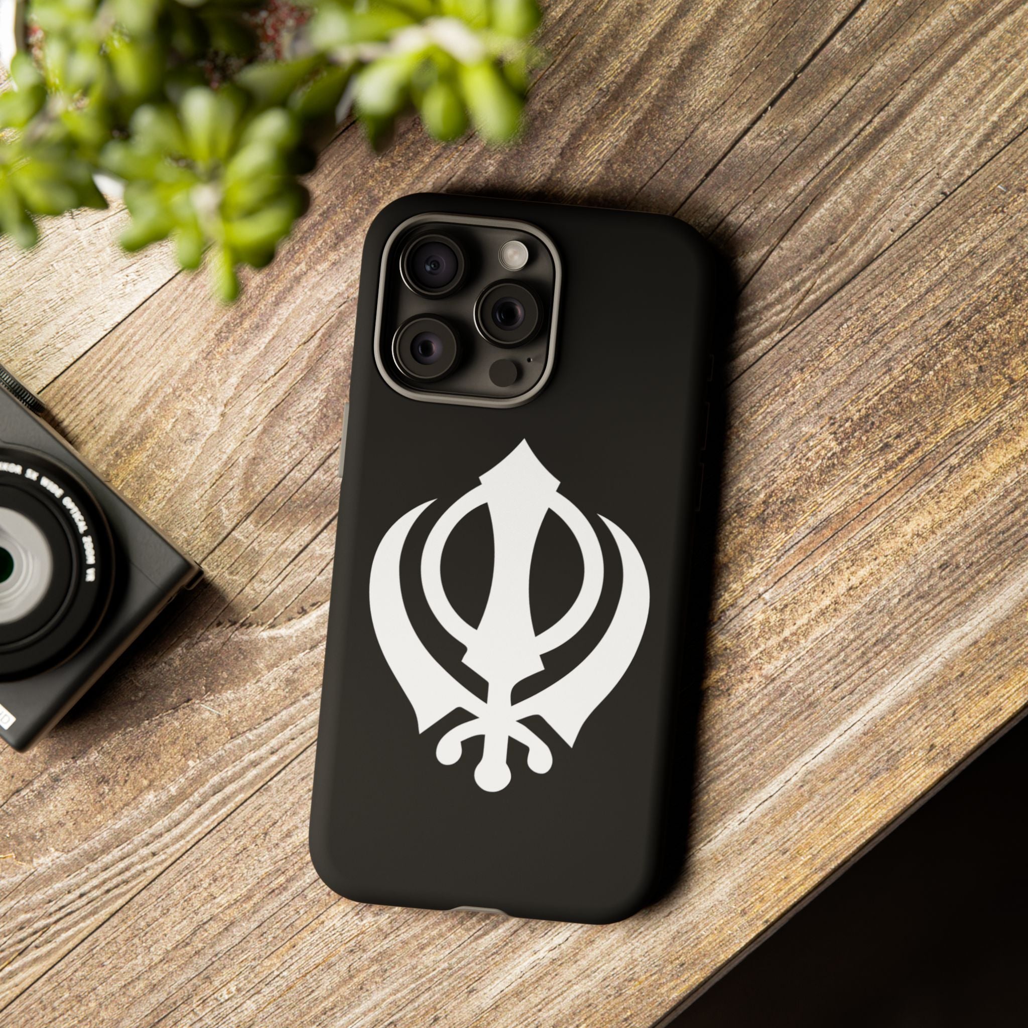 Sikh Khanda Phone Case • Black