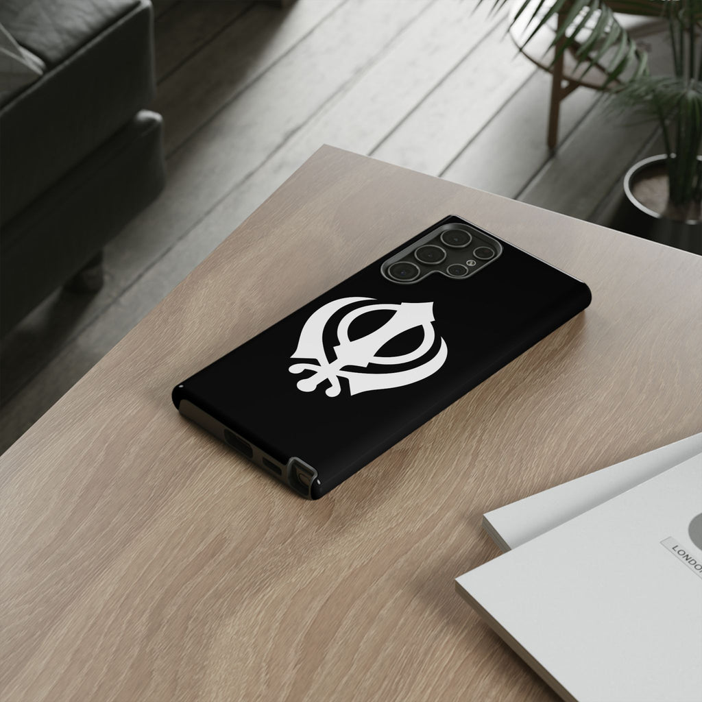 Sikh Khanda Phone Case • Black