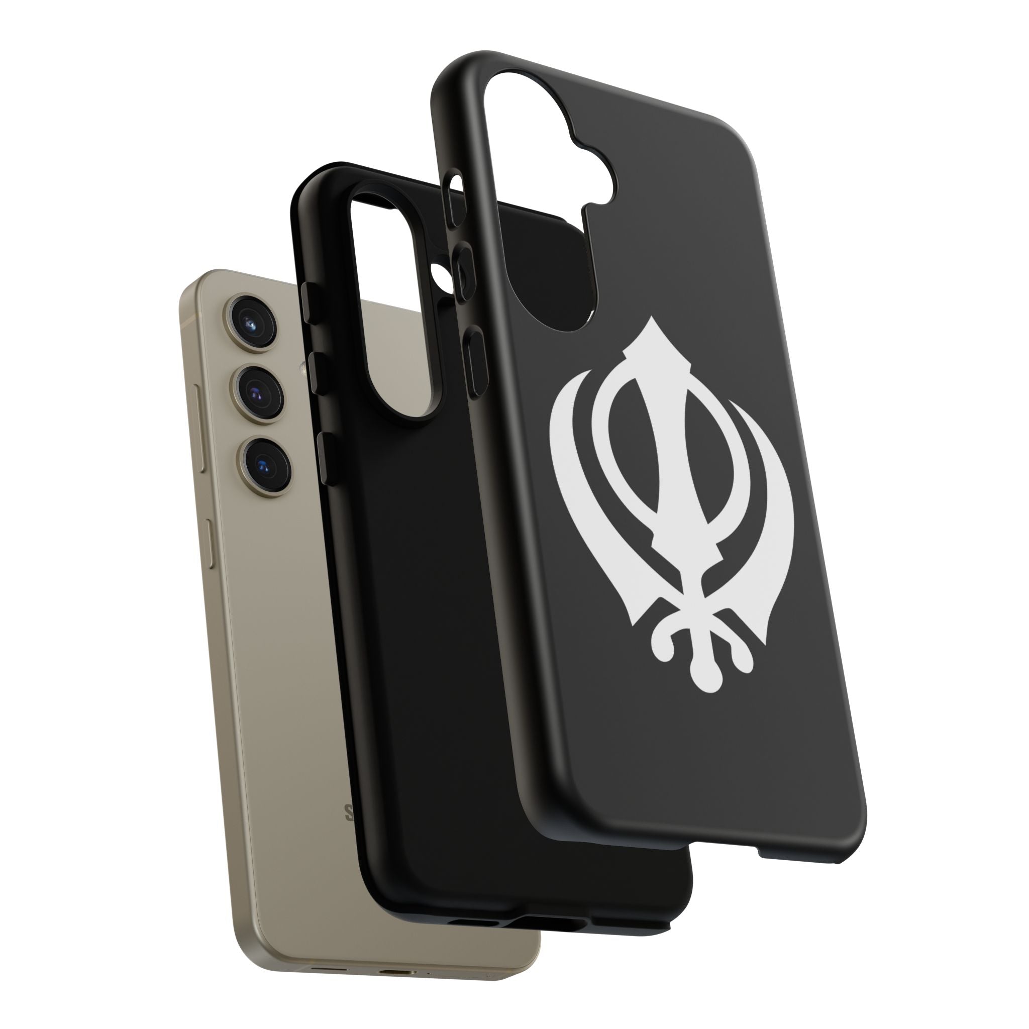 Sikh Khanda Phone Case • Black