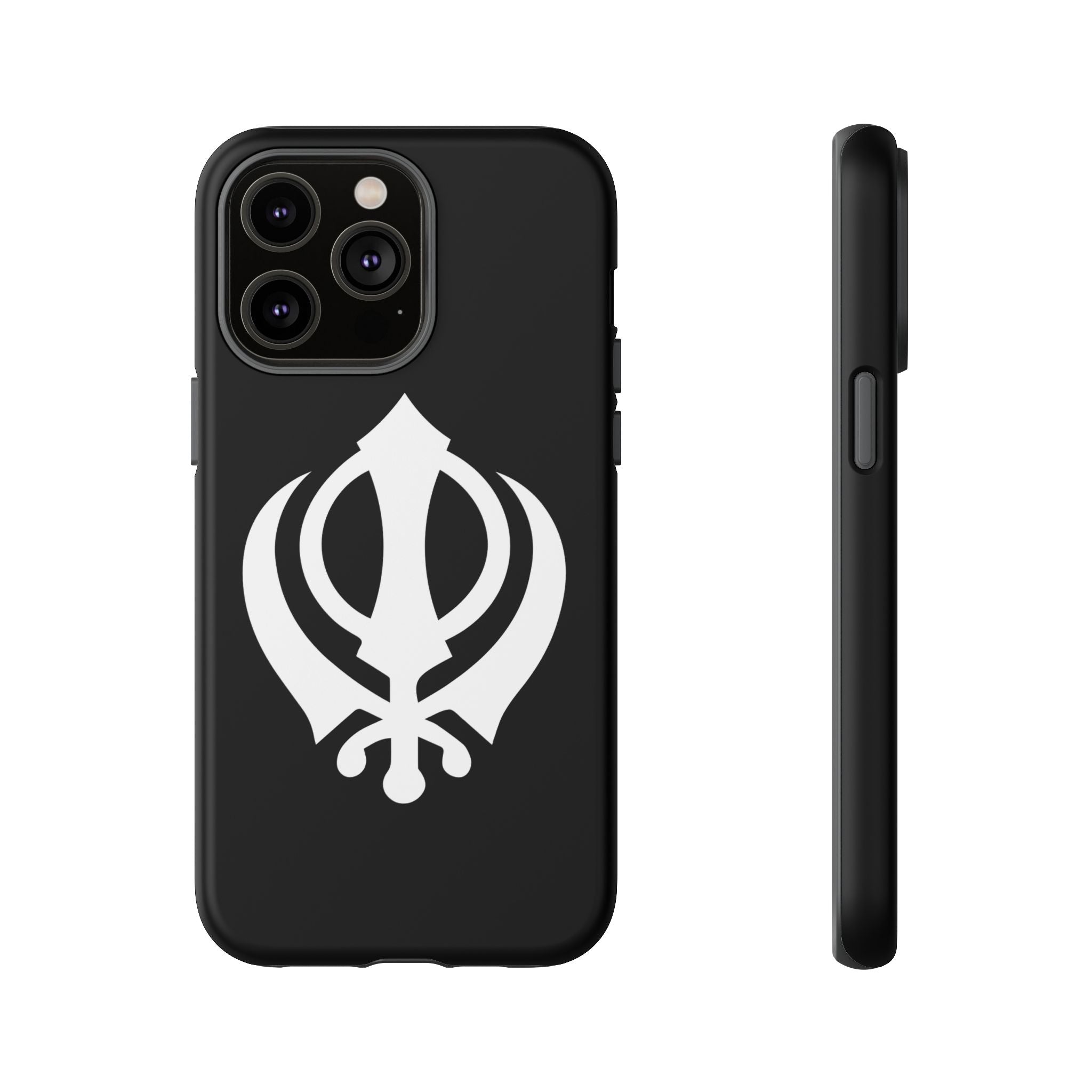 Sikh Khanda Phone Case • Black