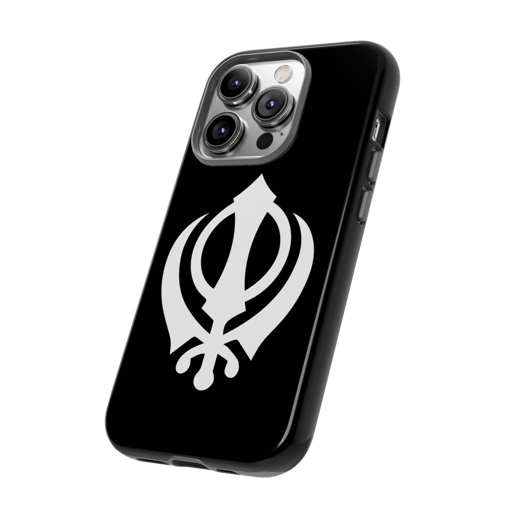 Sikh Khanda Phone Case • Black