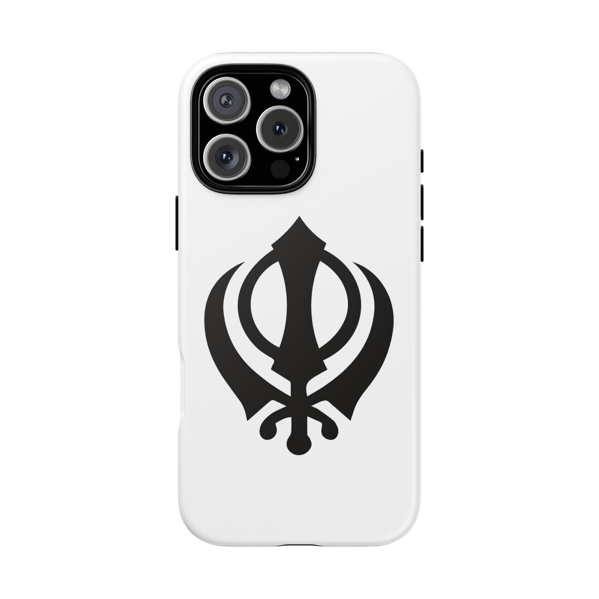 Sikh Khanda Phone Case • White