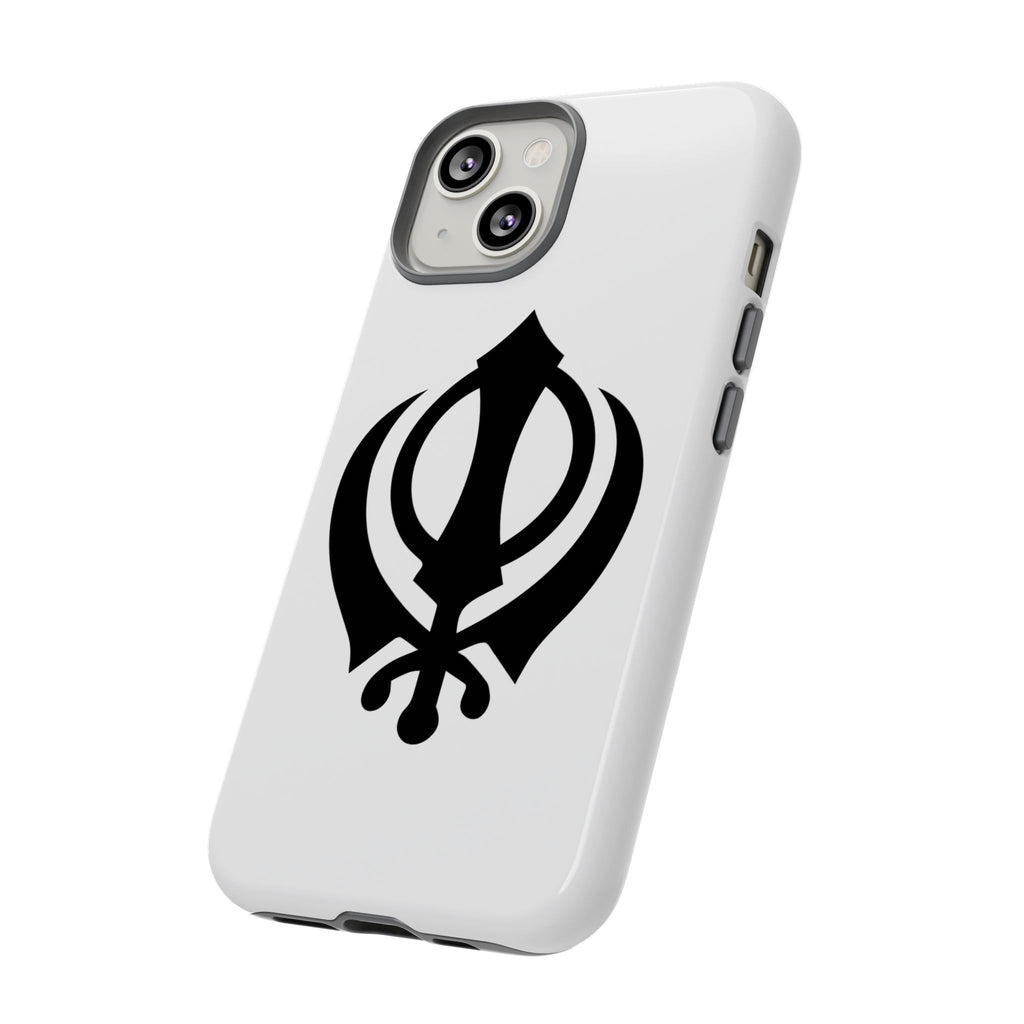 Sikh Khanda Phone Case • White