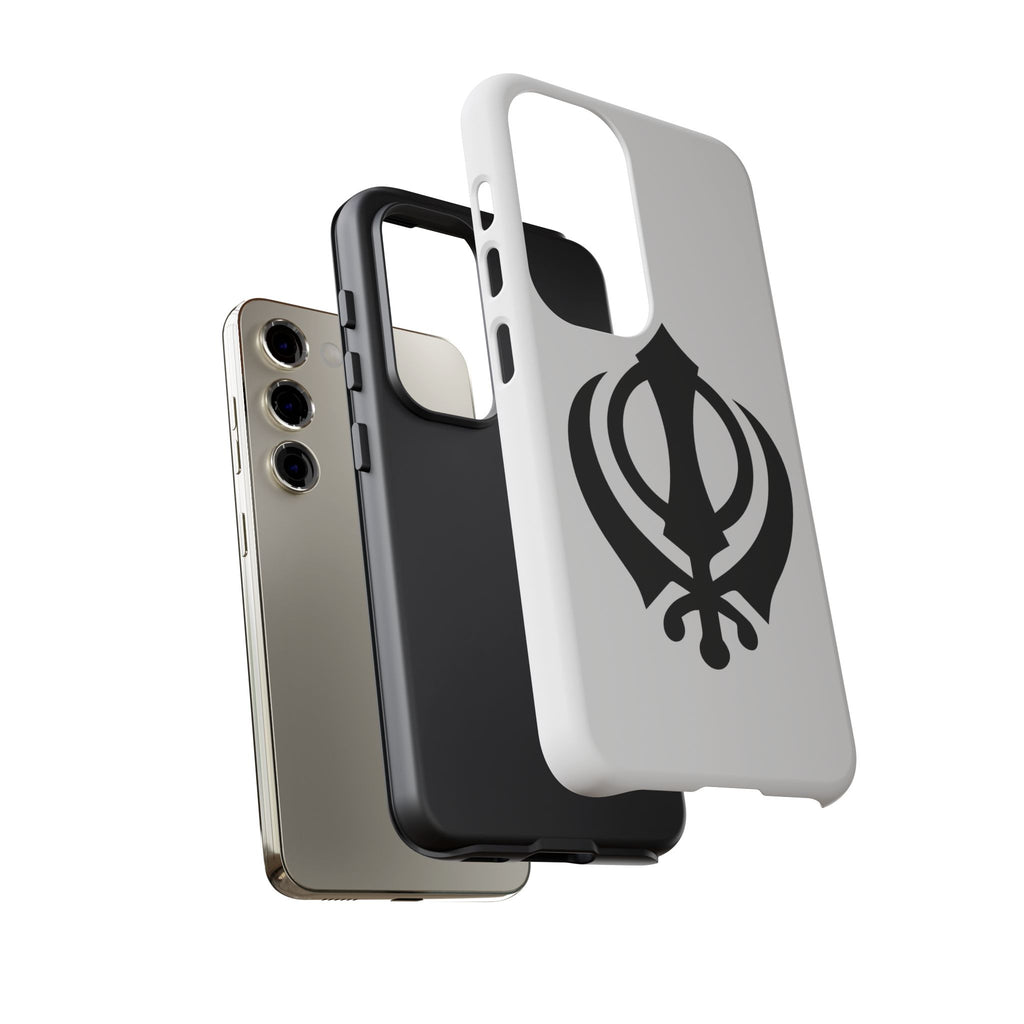 Sikh Khanda Phone Case • White