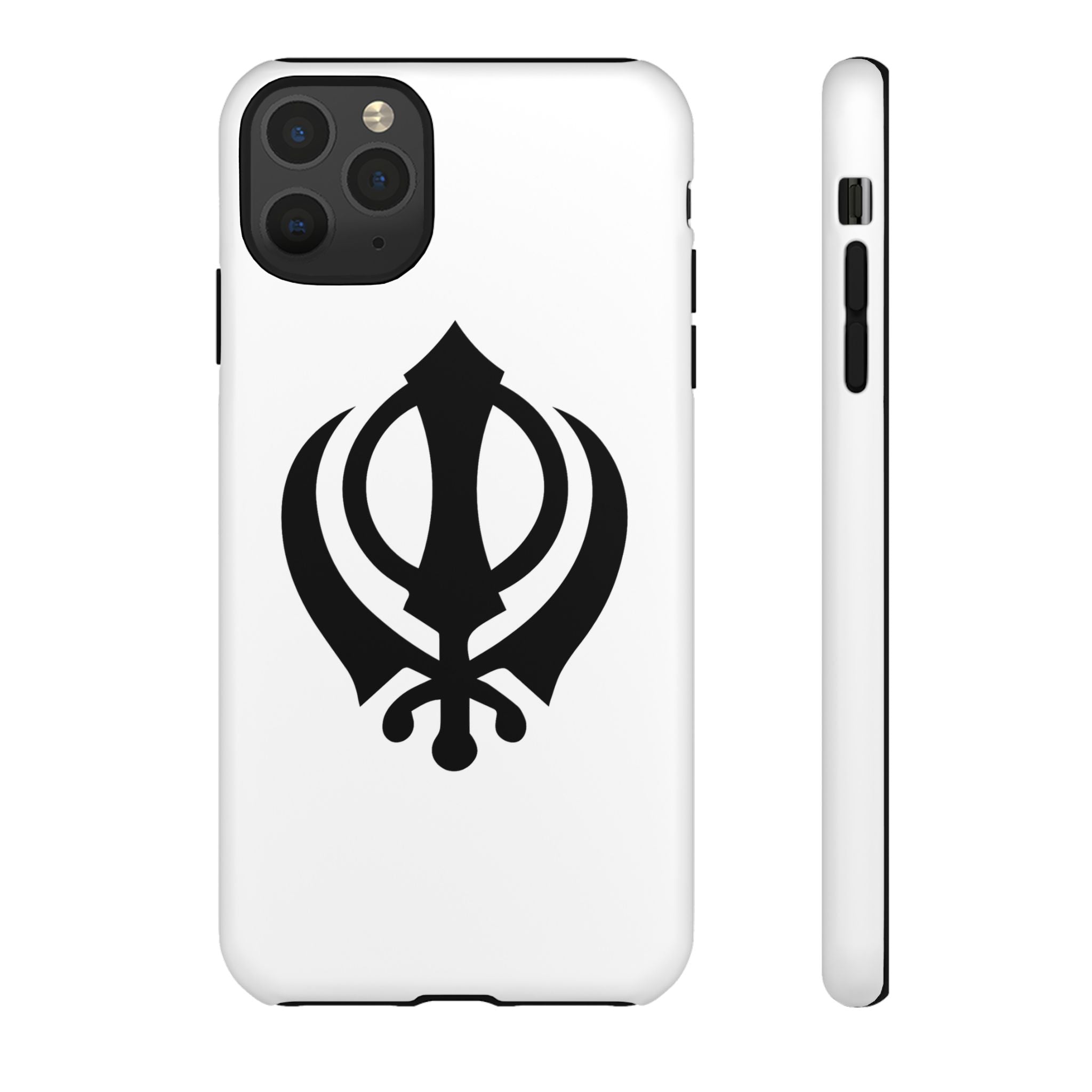Sikh Khanda Phone Case • White
