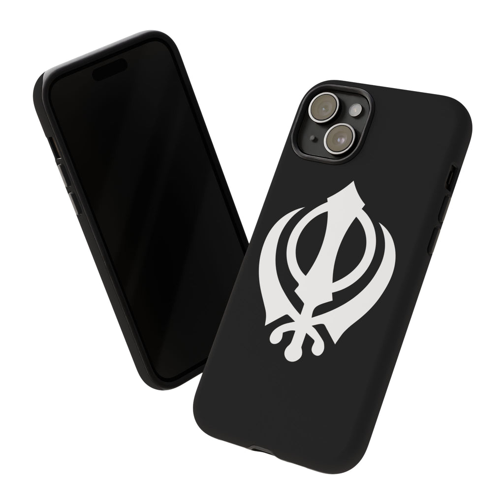 Sikh Khanda Phone Case • Black