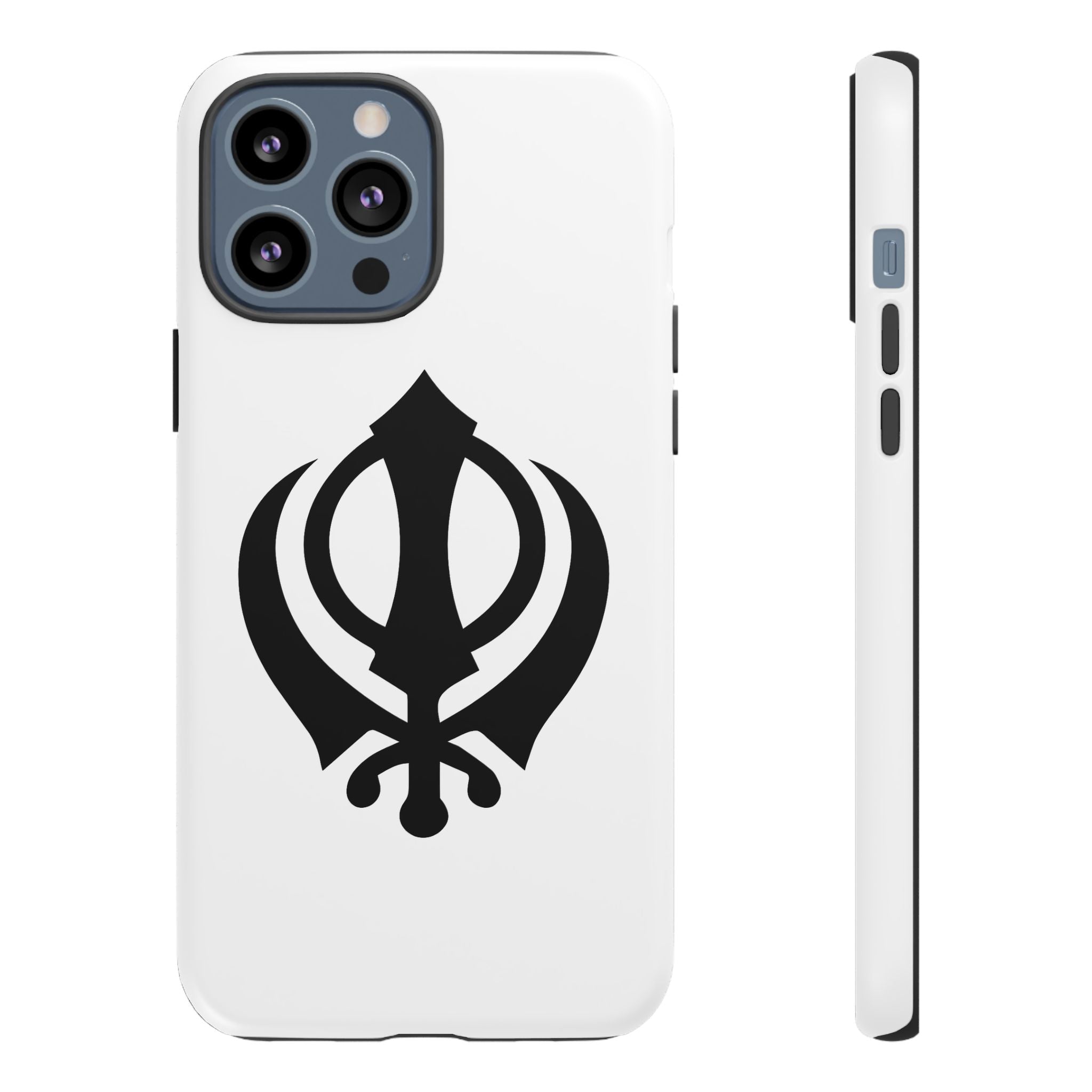 Sikh Khanda Phone Case • White