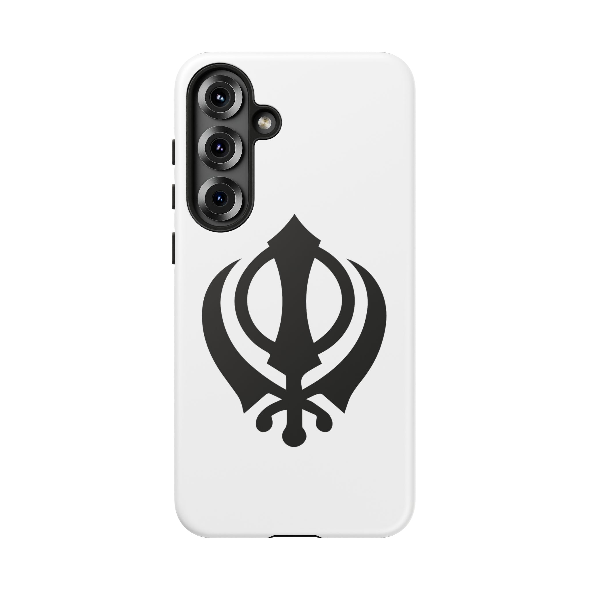 Sikh Khanda Phone Case • White