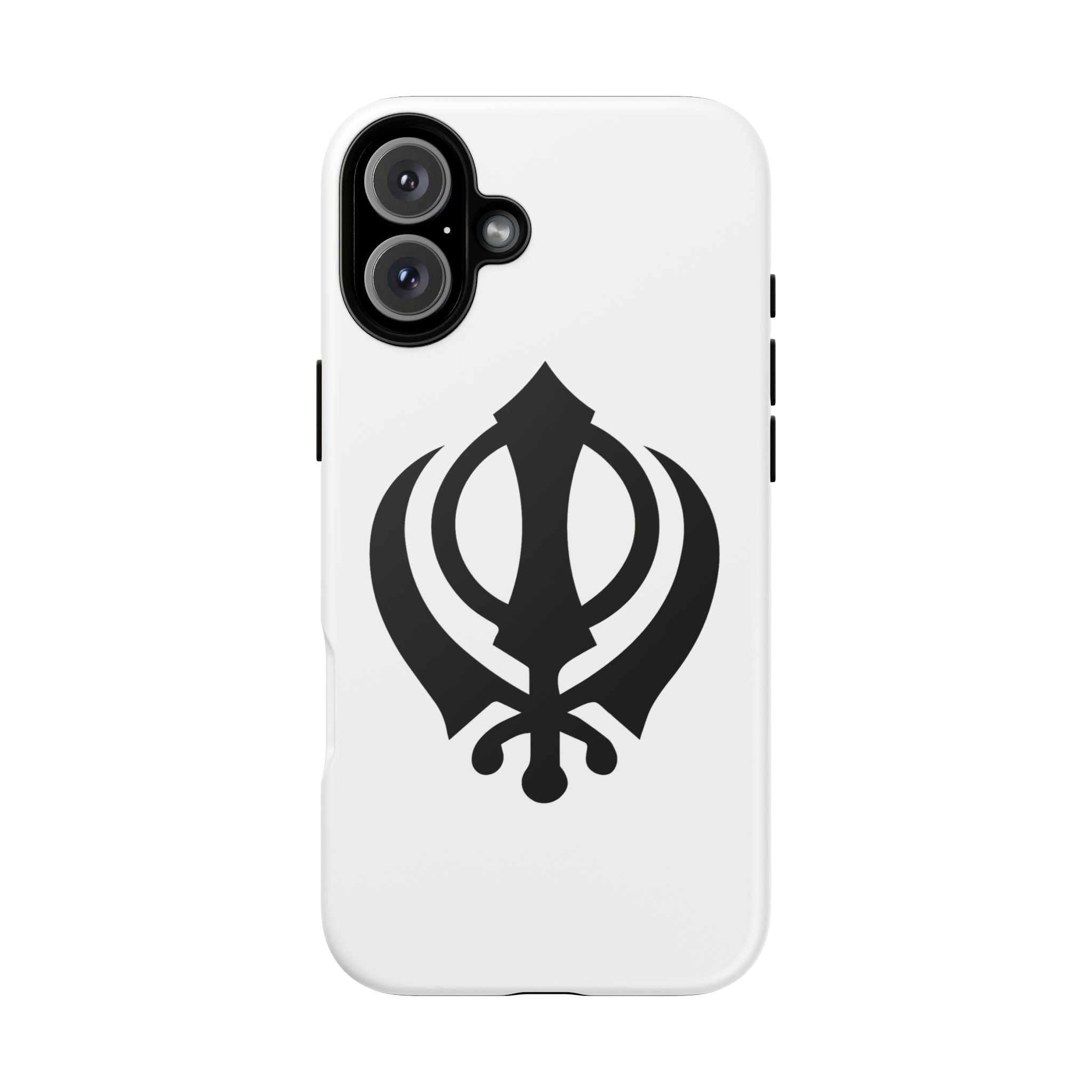 Sikh Khanda Phone Case • White