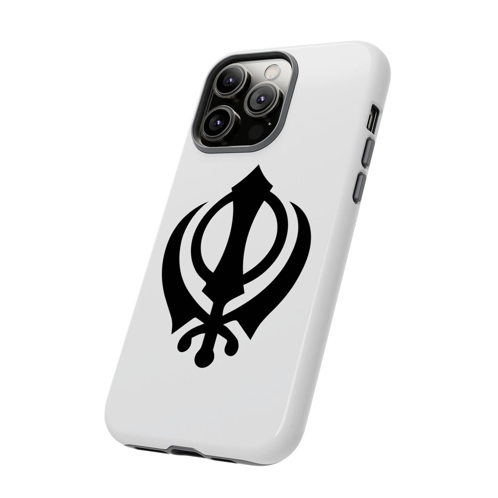 Sikh Khanda Phone Case • White