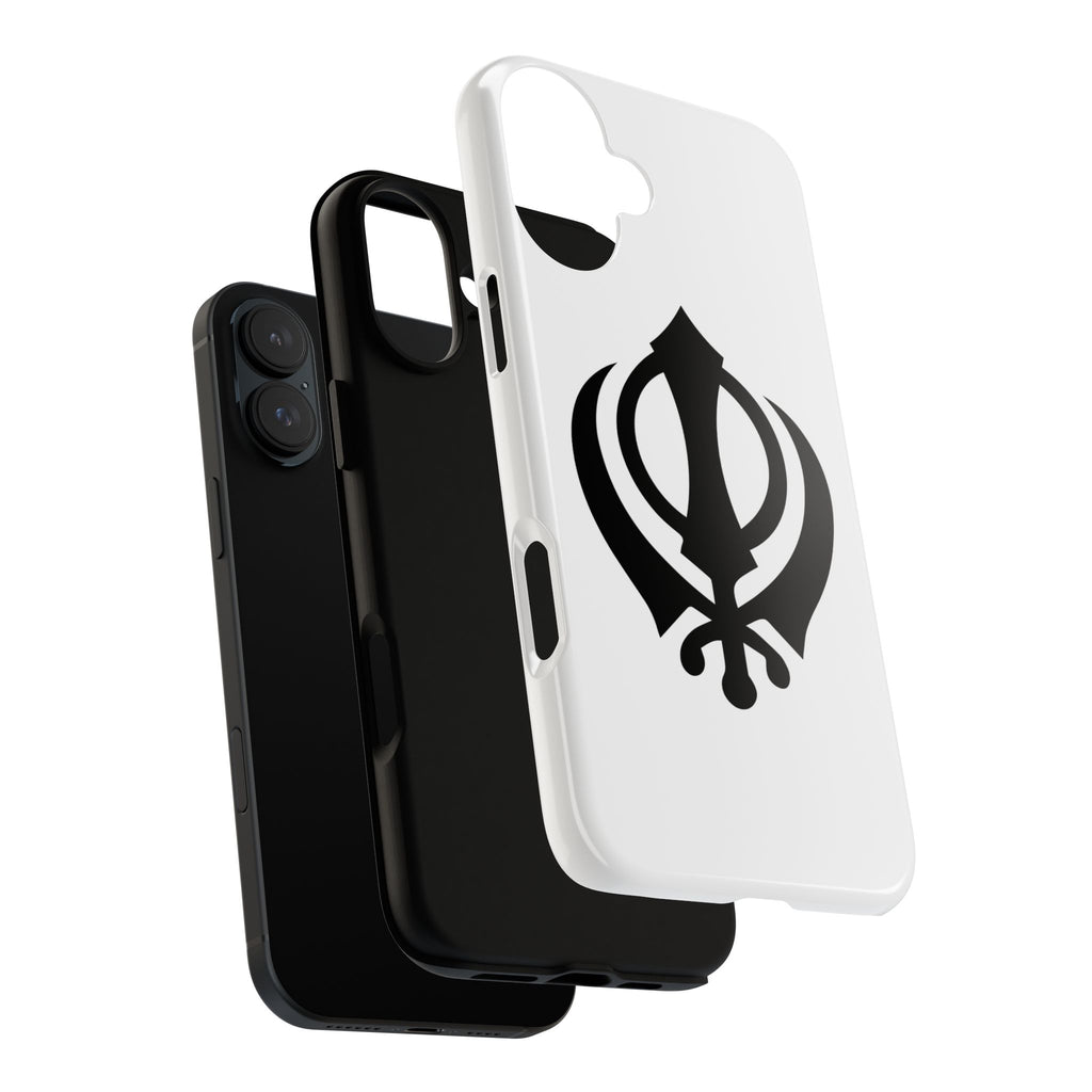 Sikh Khanda Phone Case • White