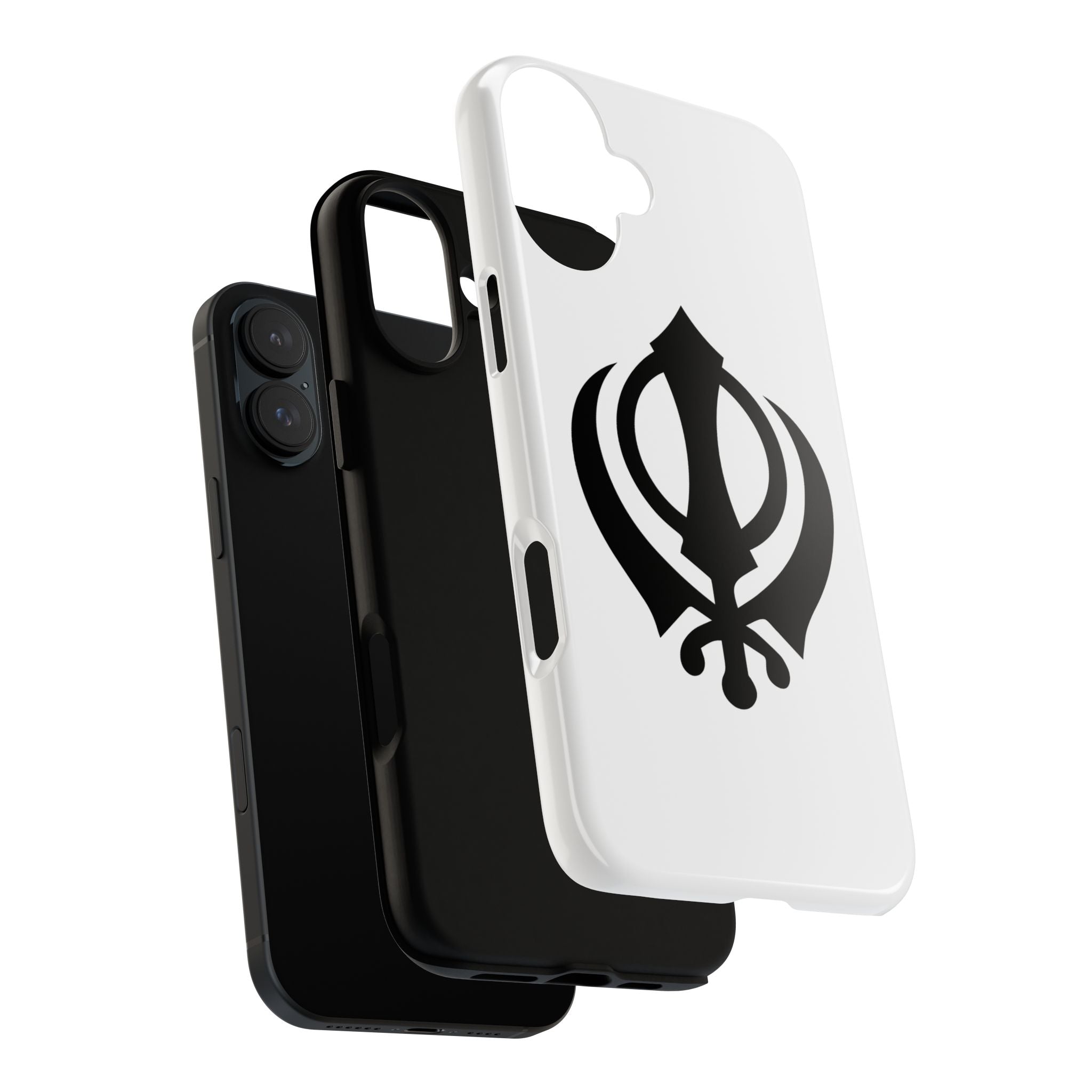 Sikh Khanda Phone Case • White