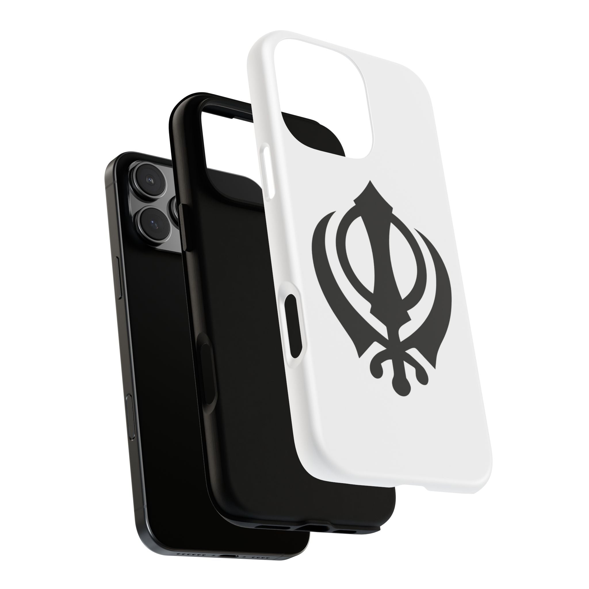 Sikh Khanda Phone Case • White