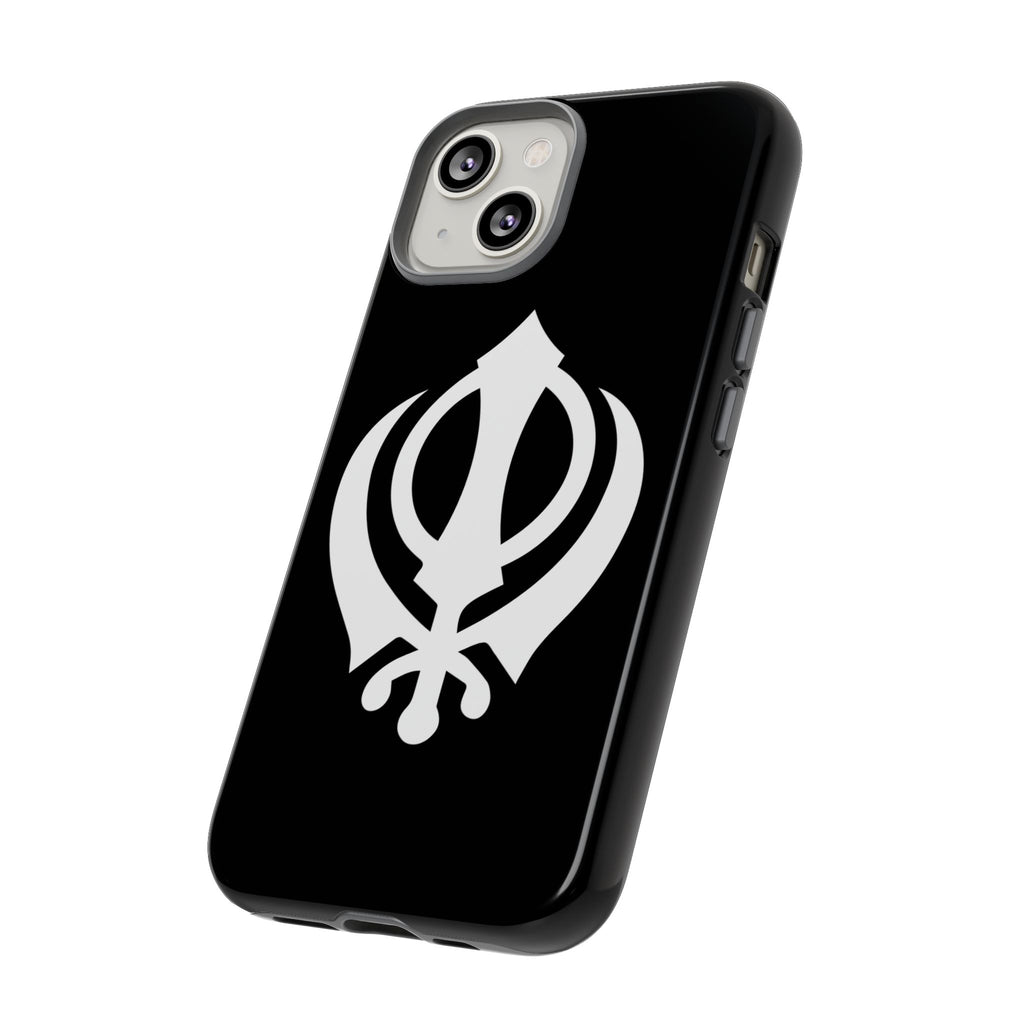 Sikh Khanda Phone Case • Black