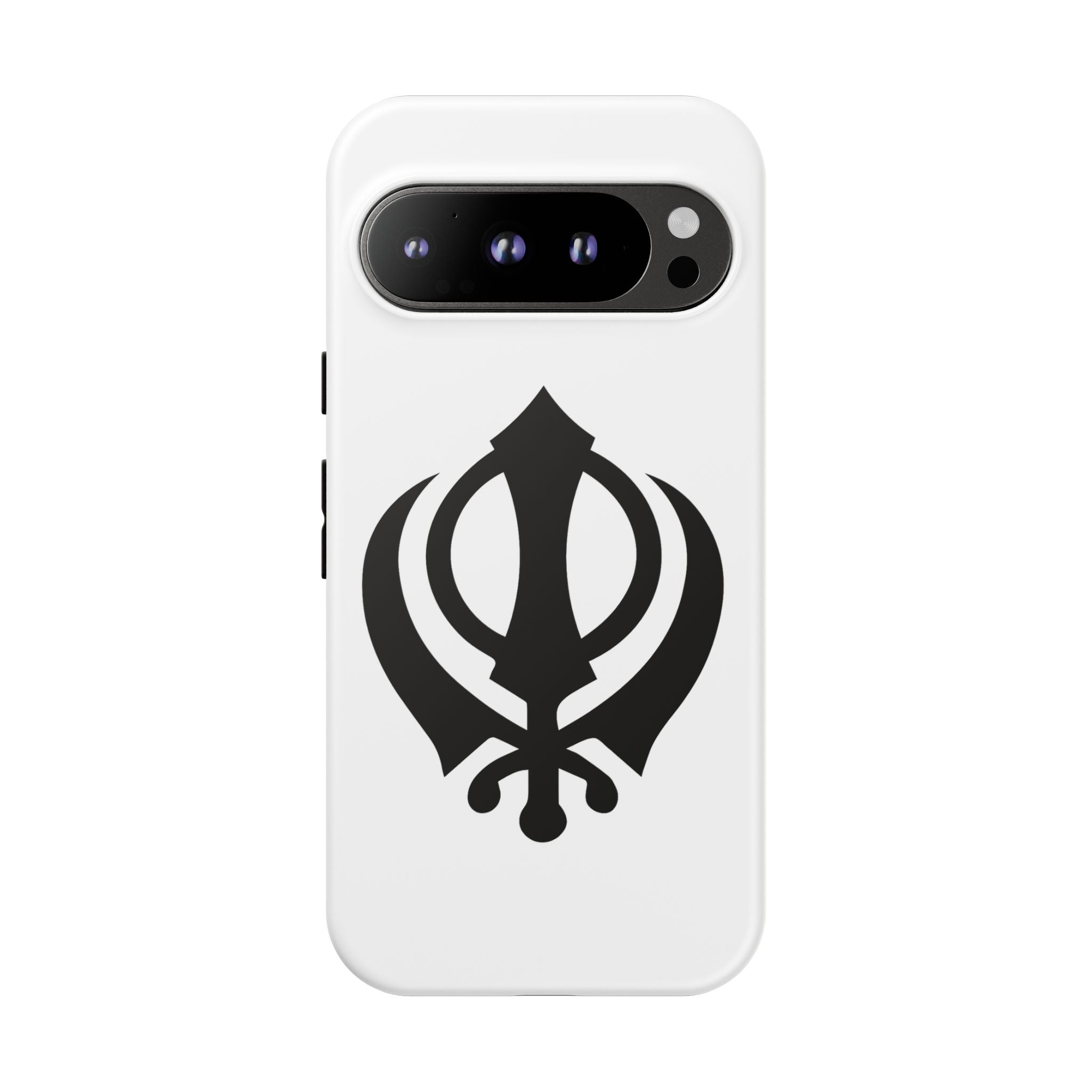 Sikh Khanda Phone Case • White
