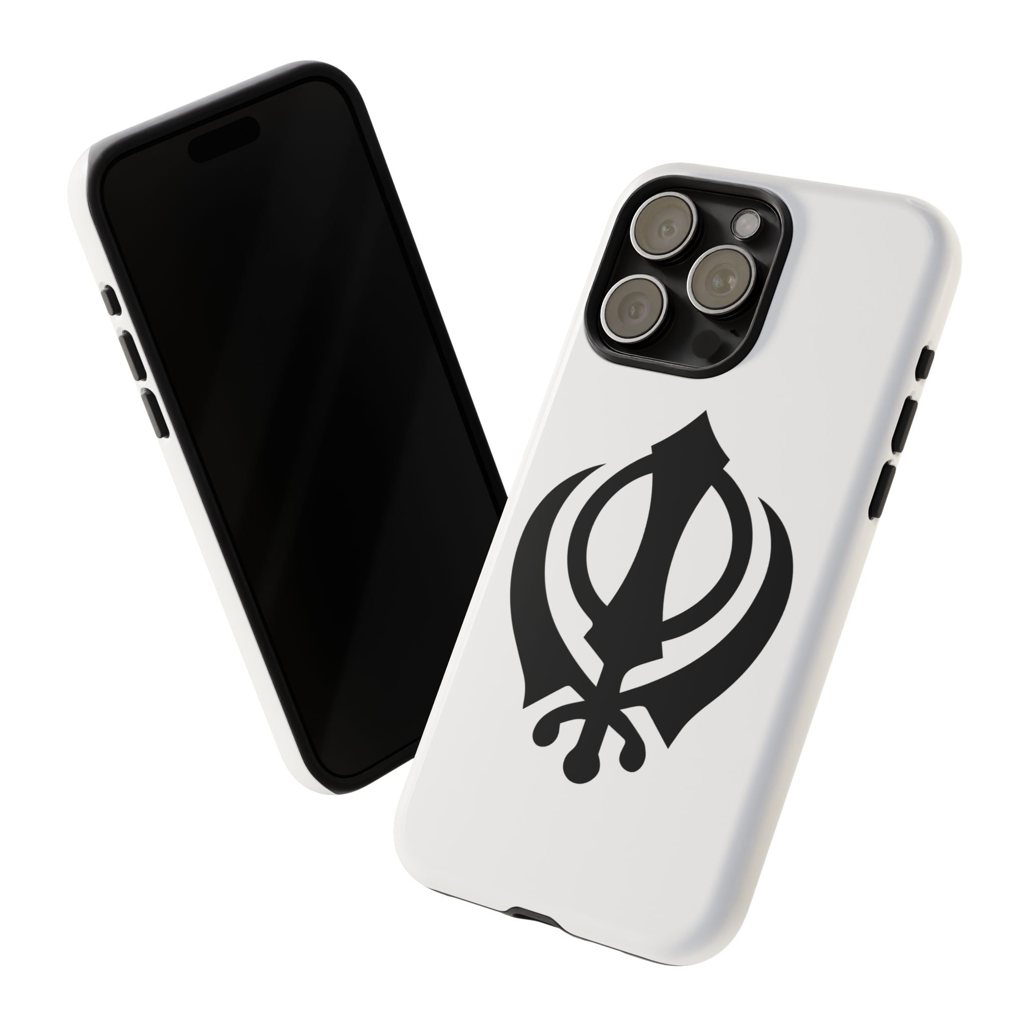 Sikh Khanda Phone Case • White
