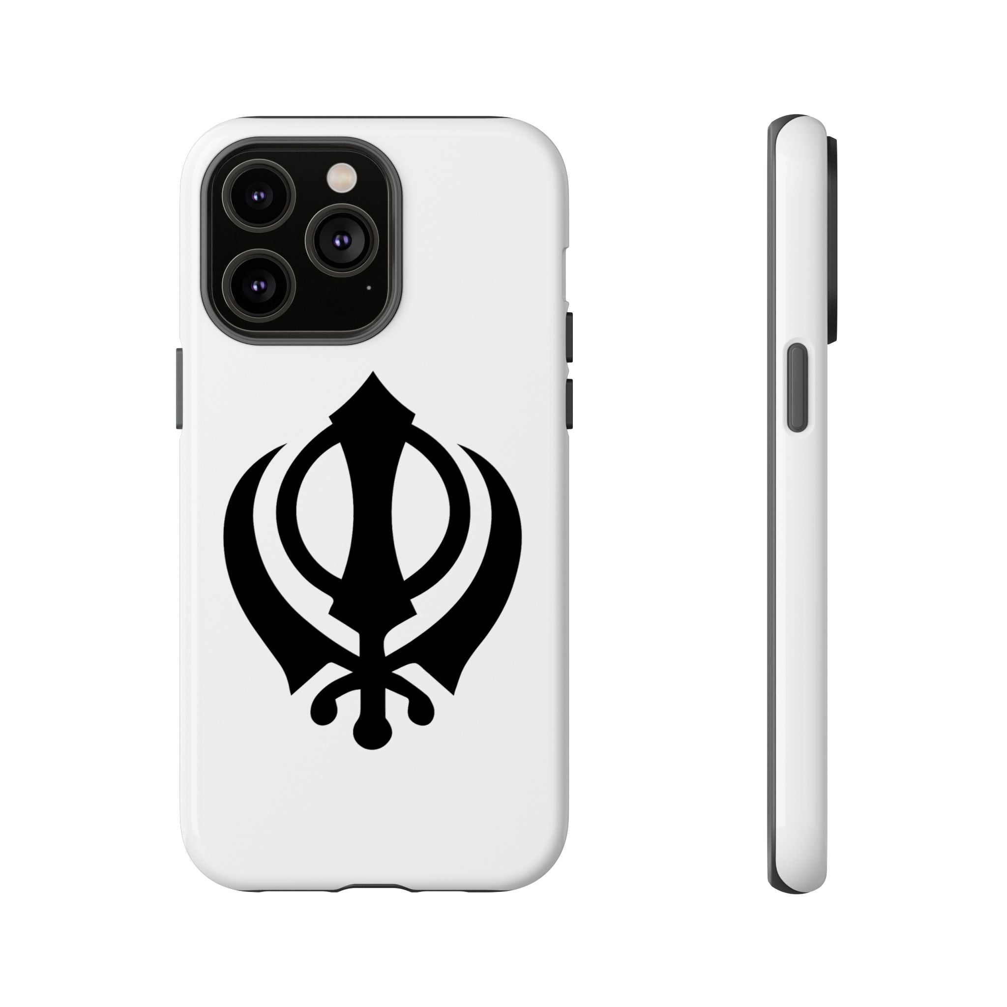 Sikh Khanda Phone Case • White